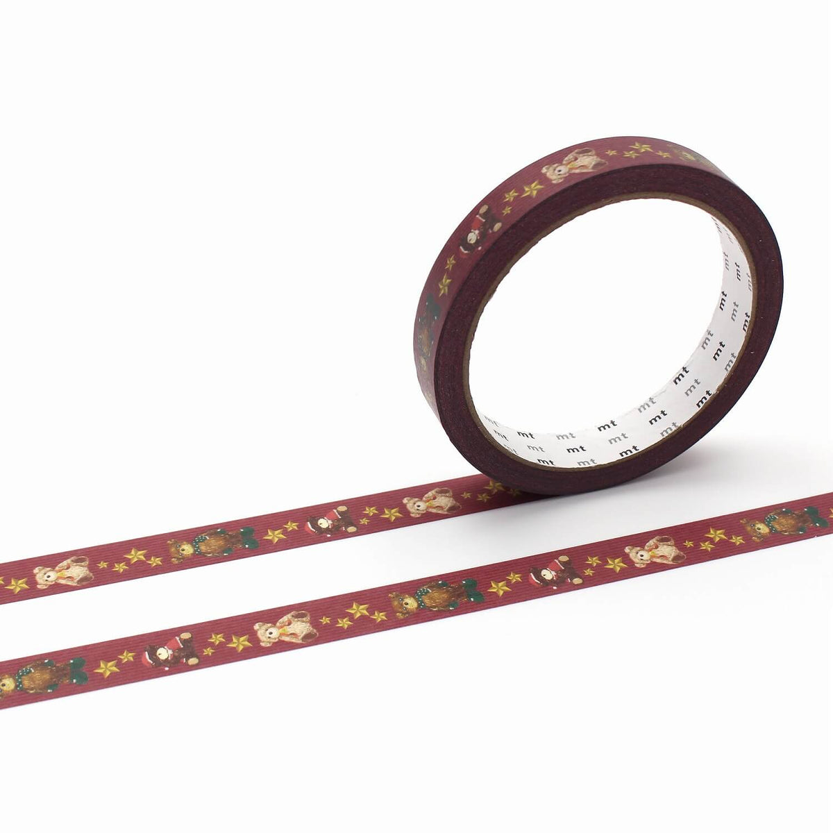 mt Large Core - Christmas Teddy Bear - 15mm Washi Tape