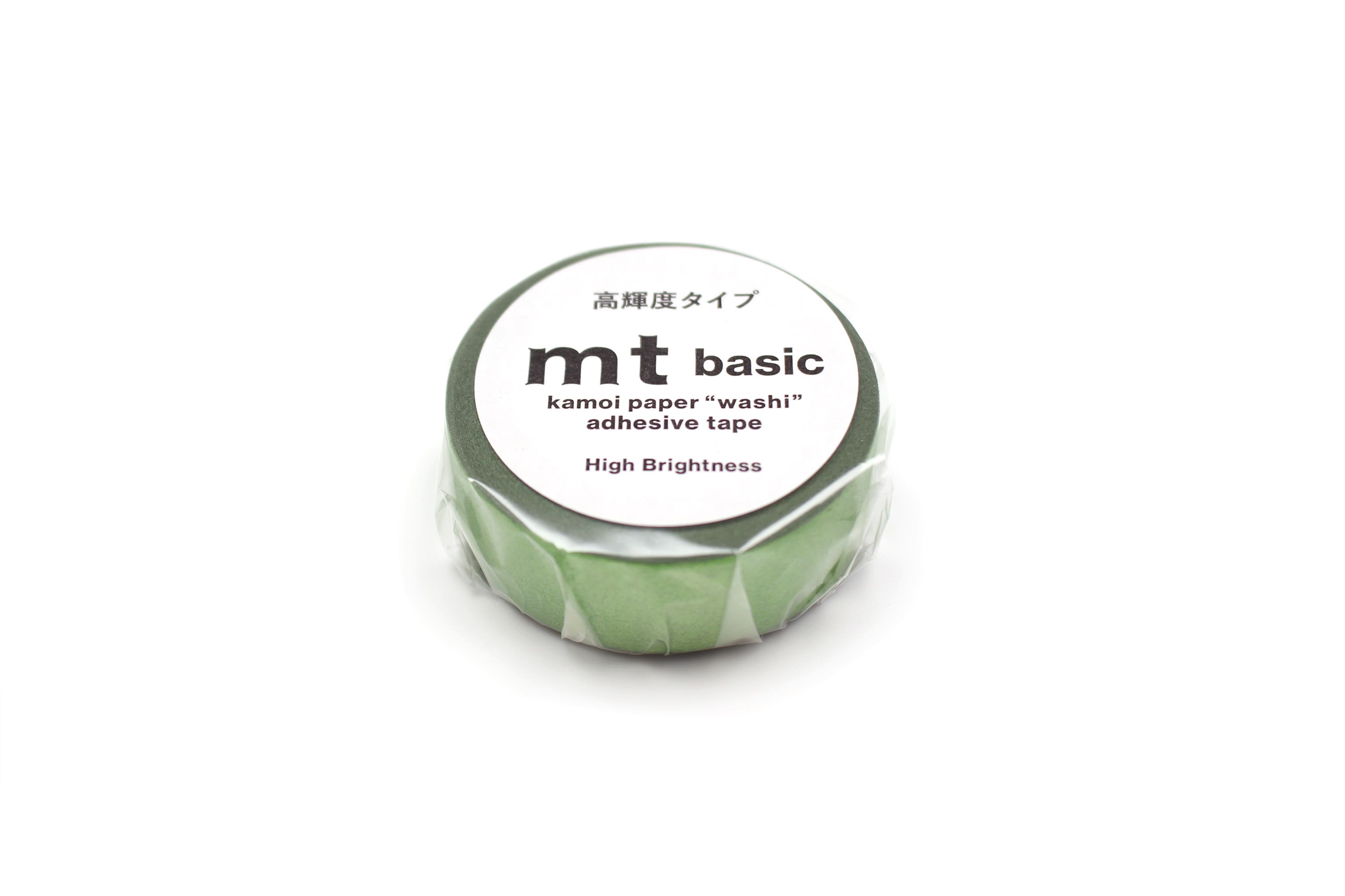 mt Basic - Yellow Green (High Brightness - Metallic Finish) - 15mm Washi Tape