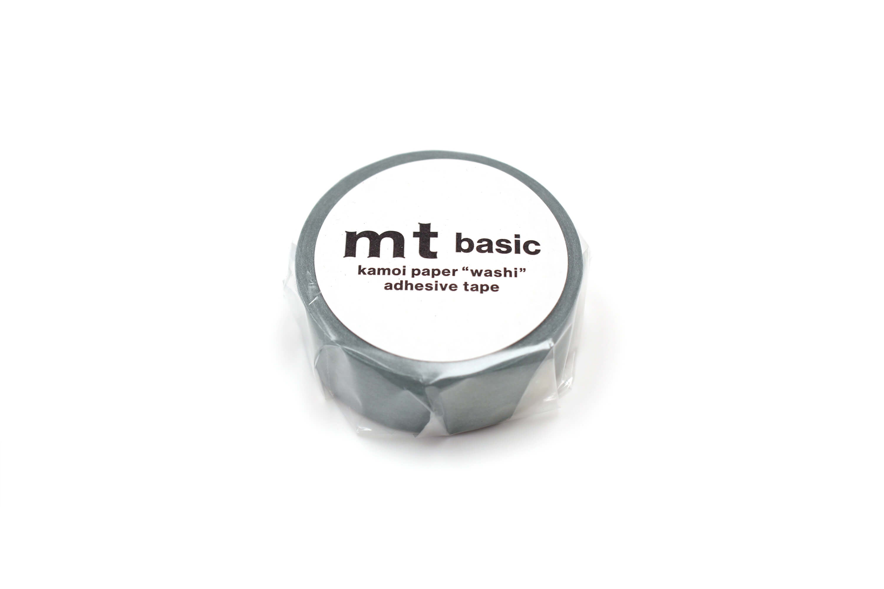 mt Basic - Charcoal Gray - 15mm Washi Tape