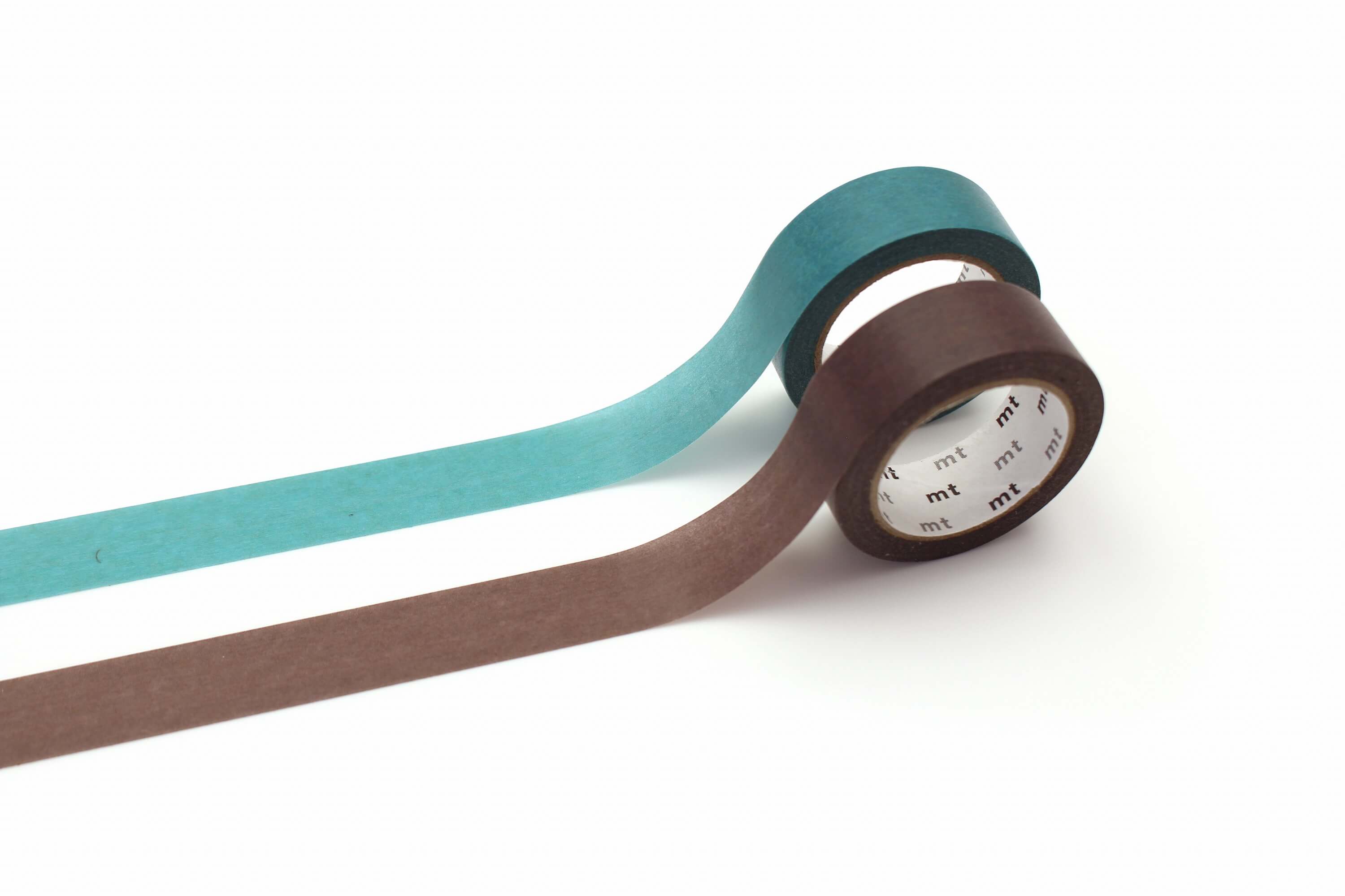 mt Upcycle – Light Blue × Gray Purple – 15mm Washi Tape – Set of Two