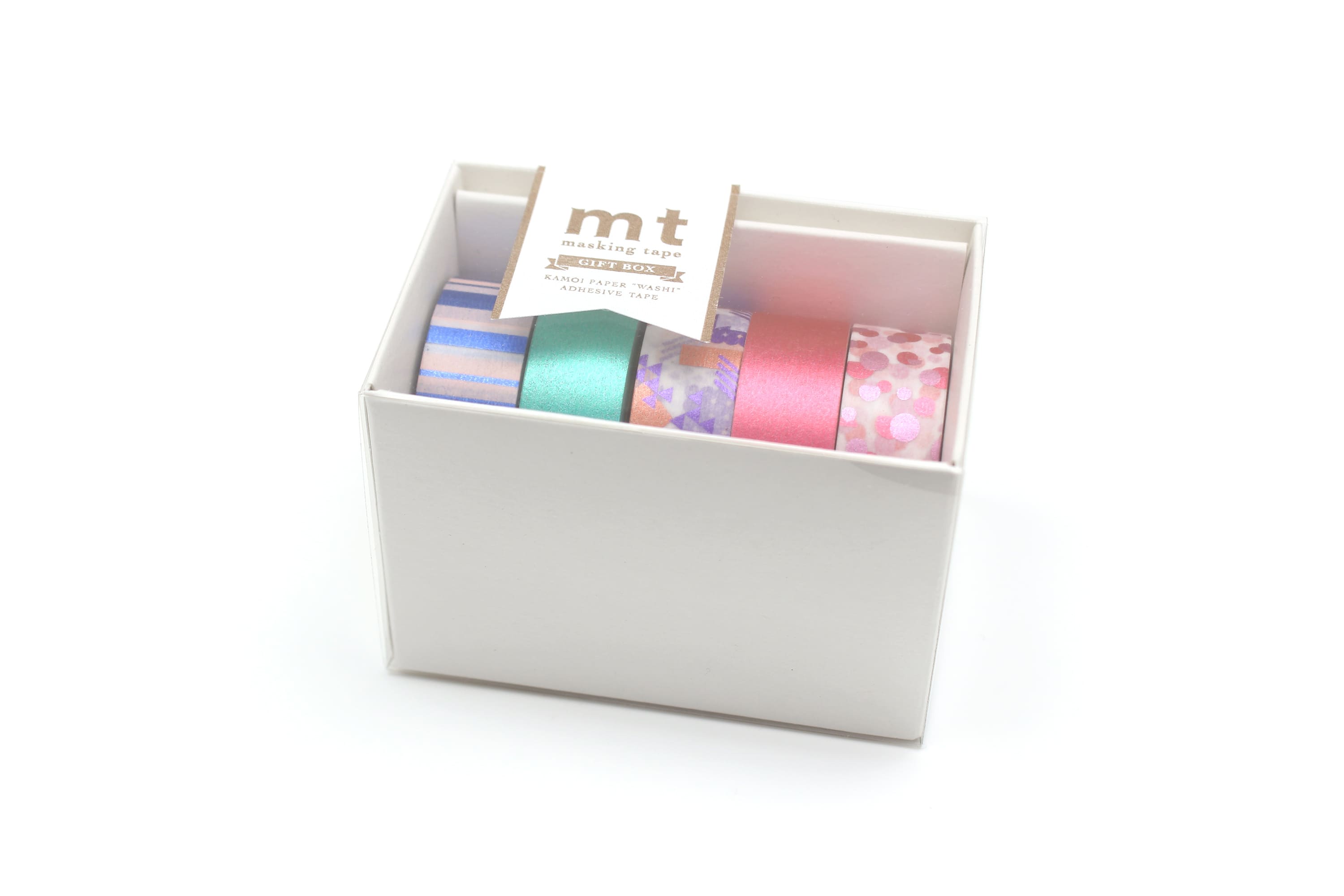 mt Gift Box set of 5 - Bright - 15mm- Washi Tape