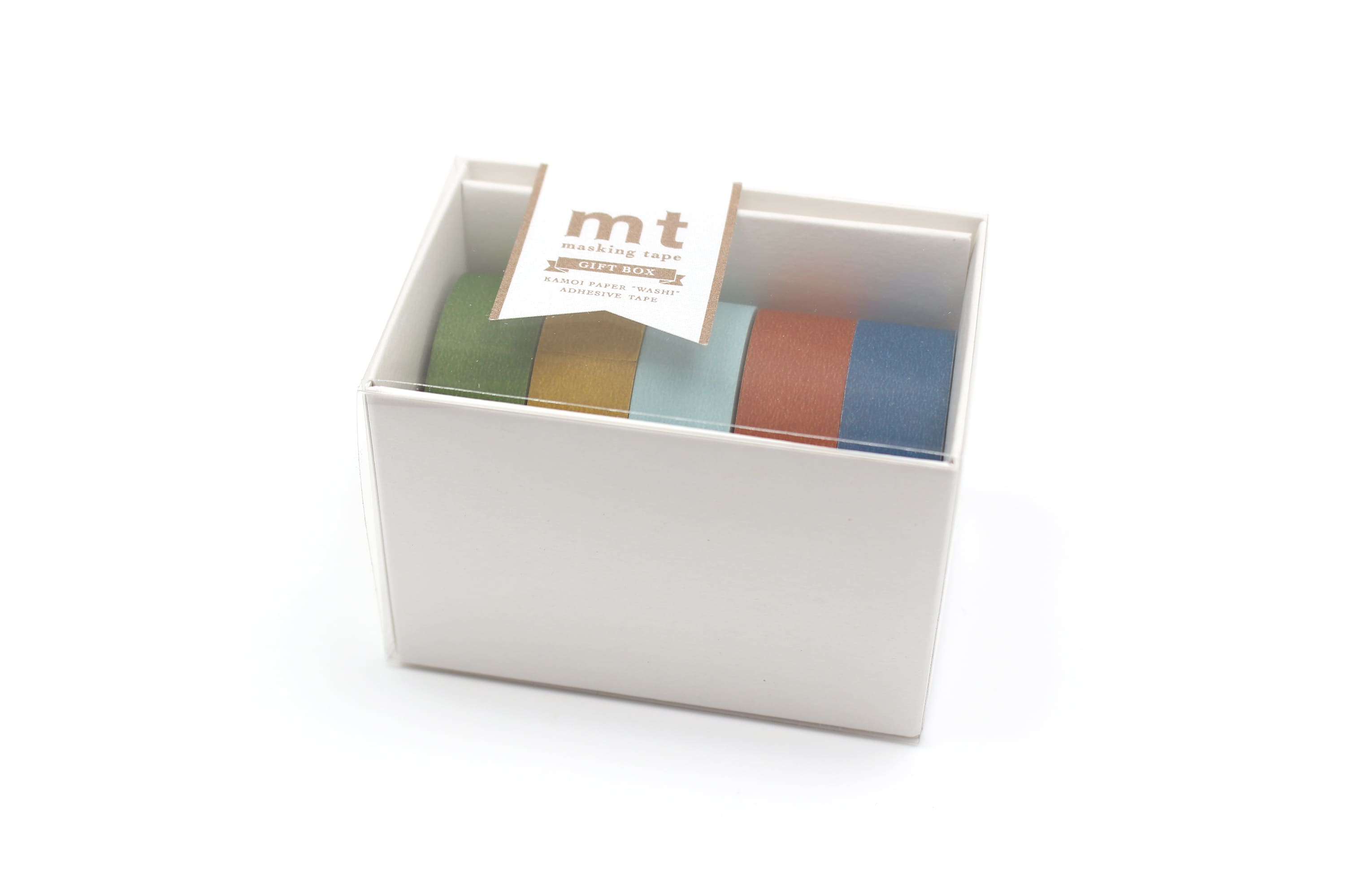 mt Gift Box set of 5 - Matte - 15mm- Washi Tape