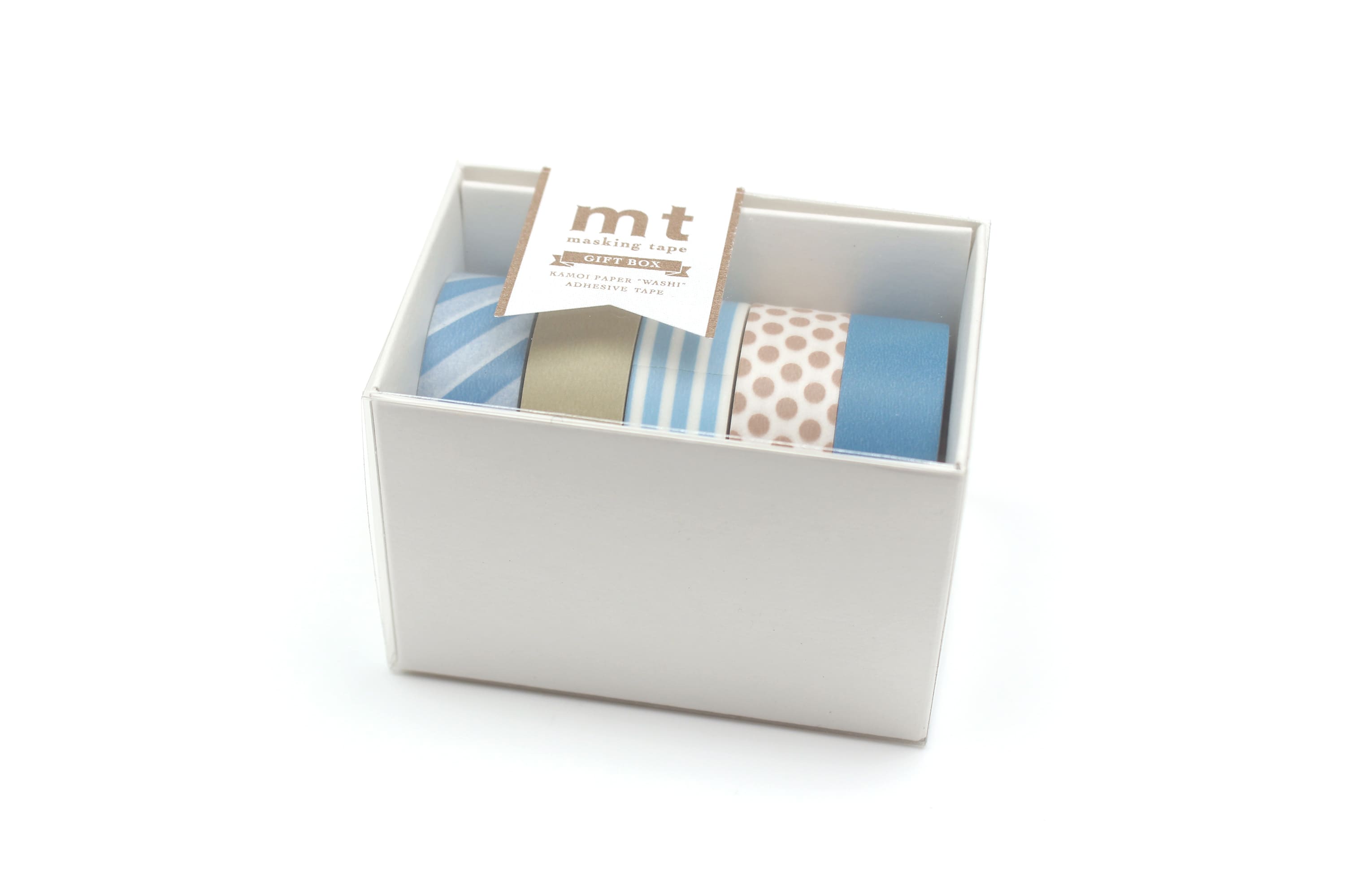 mt Gift Box set of 5 - Grayish - 15mm- Washi Tape
