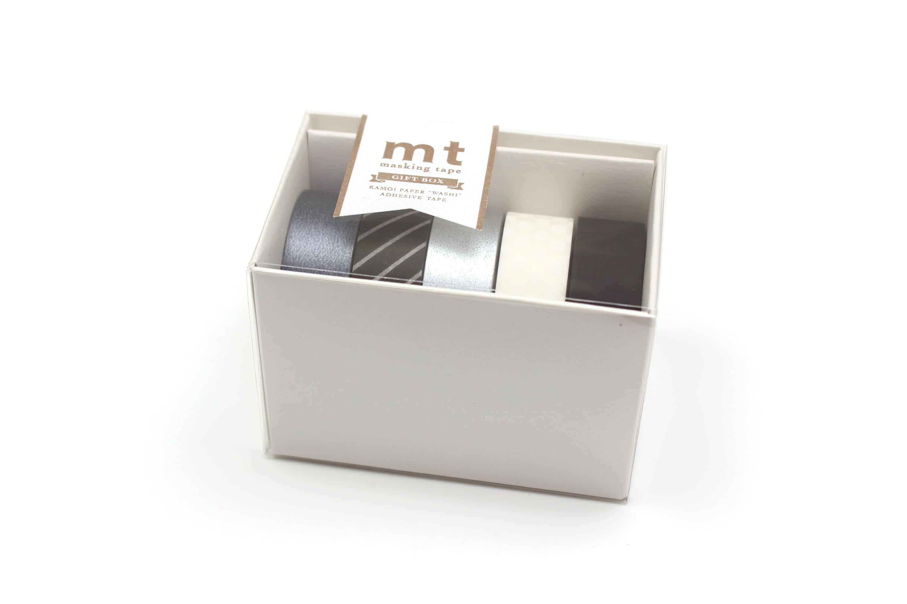 mt Gift Box set of 5 - Monotone3 - 15mm- Washi Tape