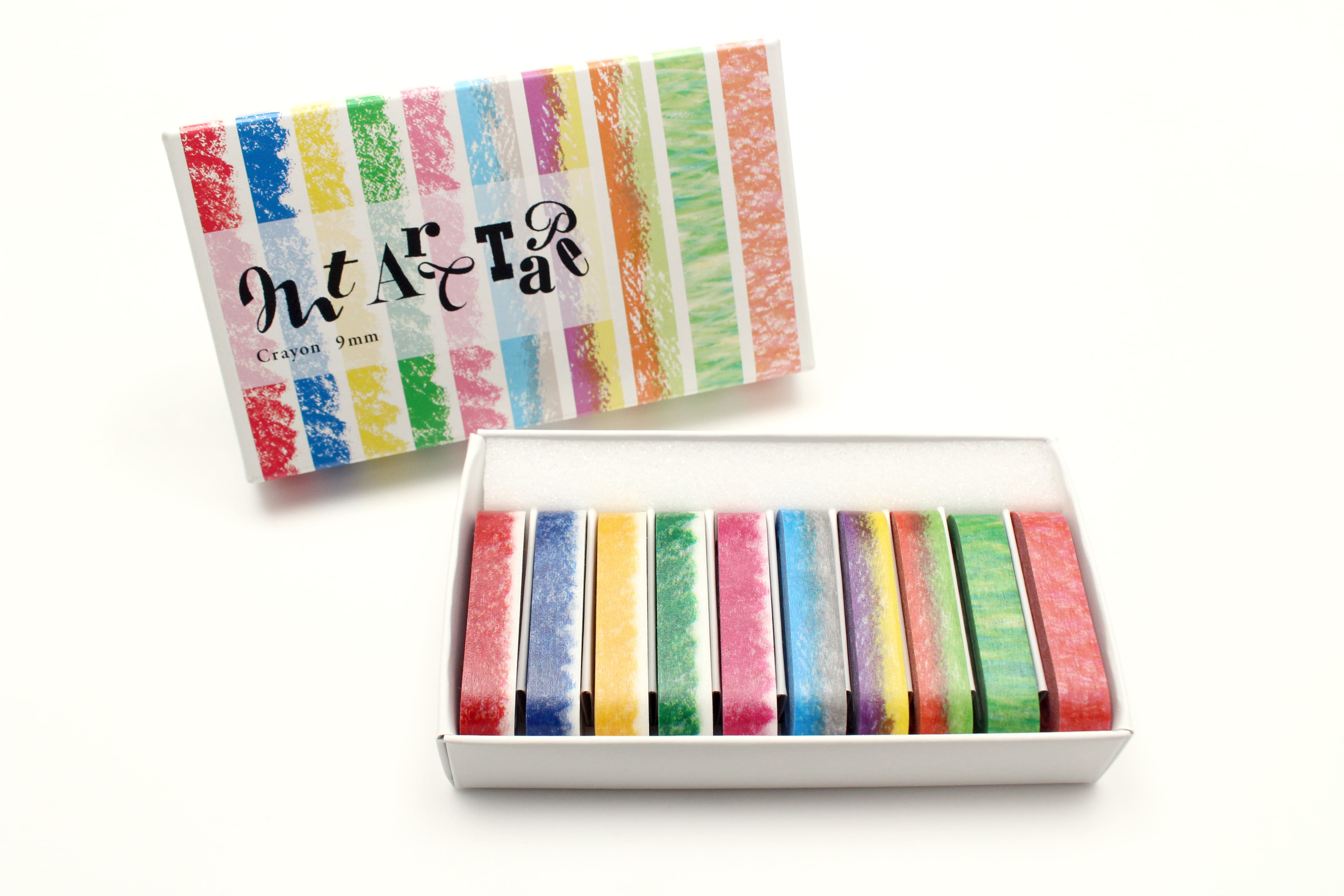 mt fab - Art Tape Crayon - 9mm Washi Tape Set of 10