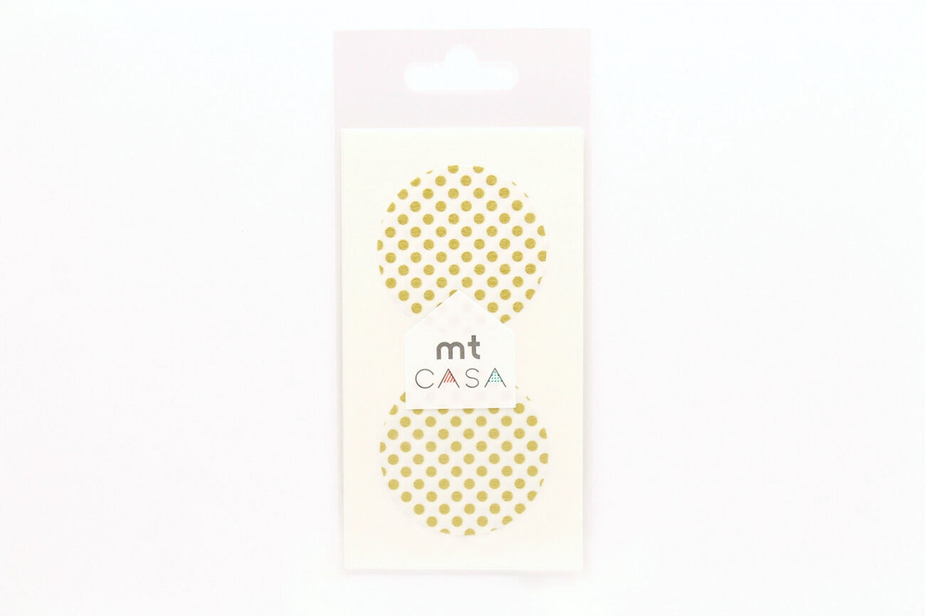 mt Seal - Dot Gold - 50mm Washi Tape Stickers
