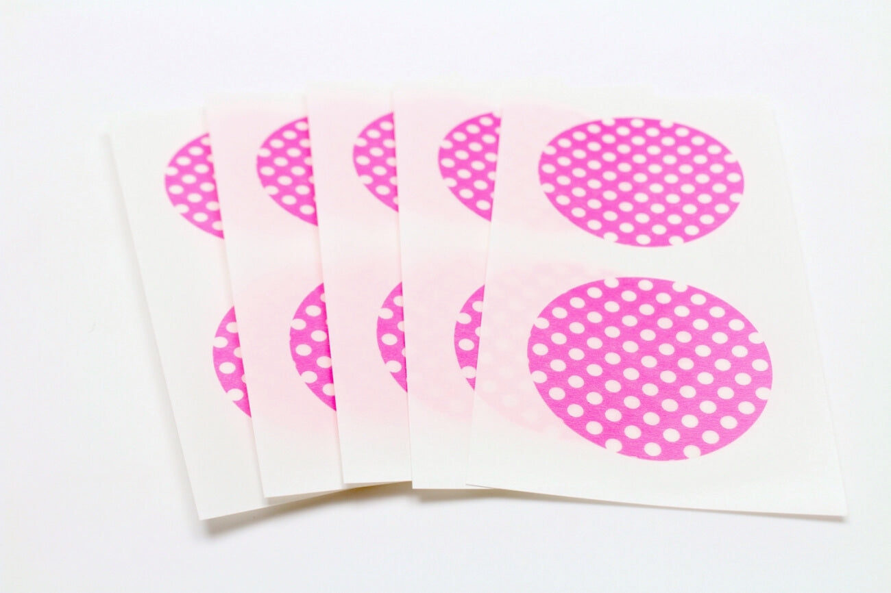 mt Seal - Dot Pink Base - 50mm Washi Tape Stickers