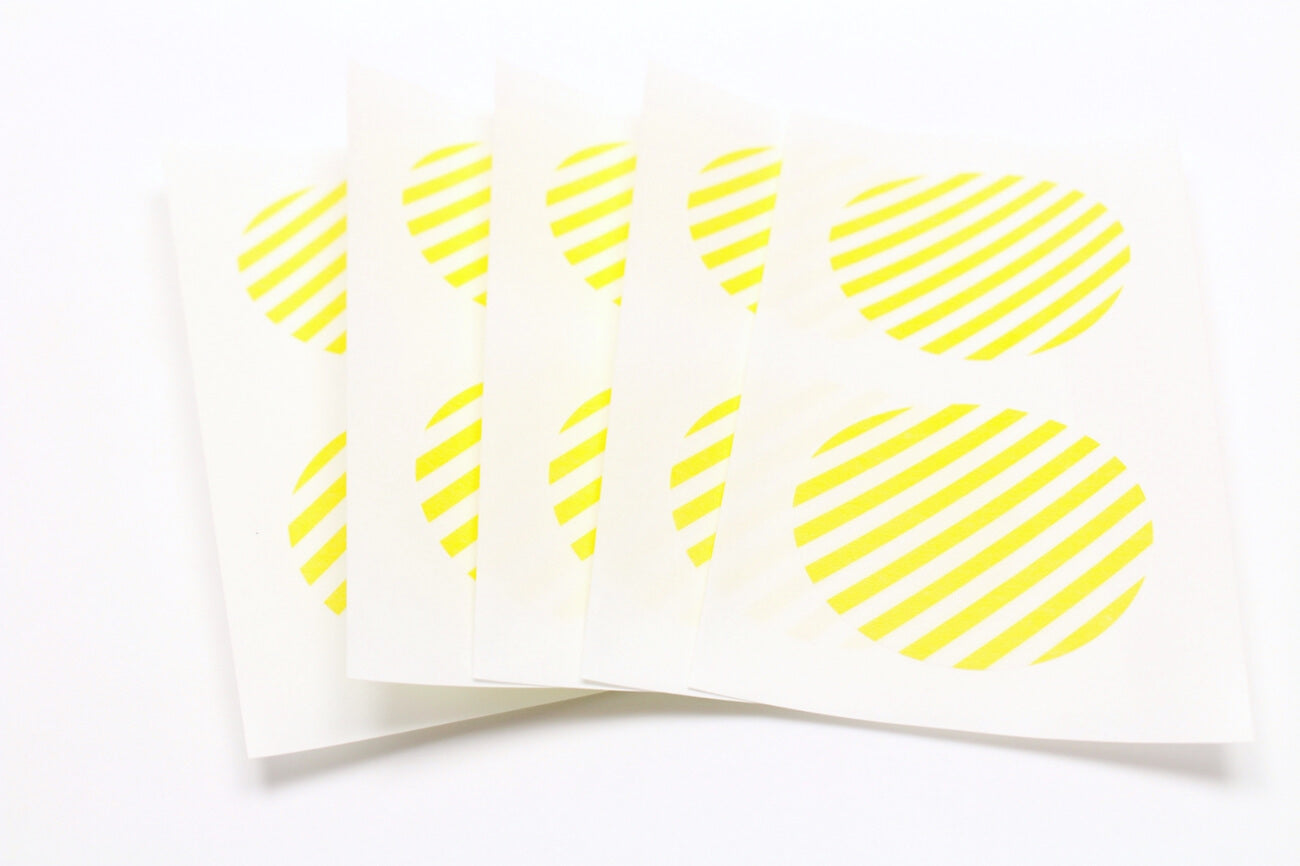 mt Seal - Stripe Lemon - 50mm Washi Tape Stickers