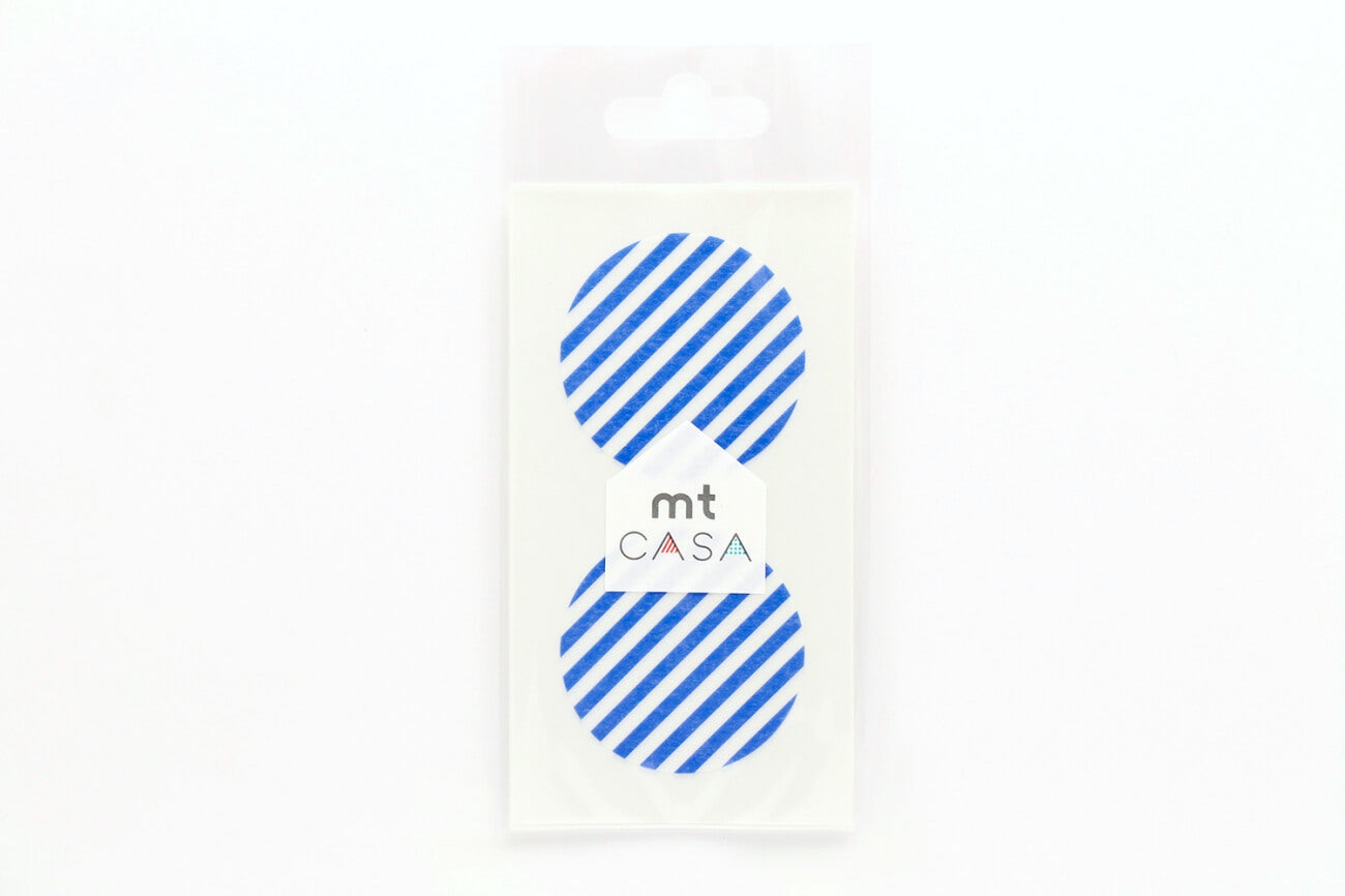 mt Seal - Stripe Blue - 50mm Washi Tape Stickers