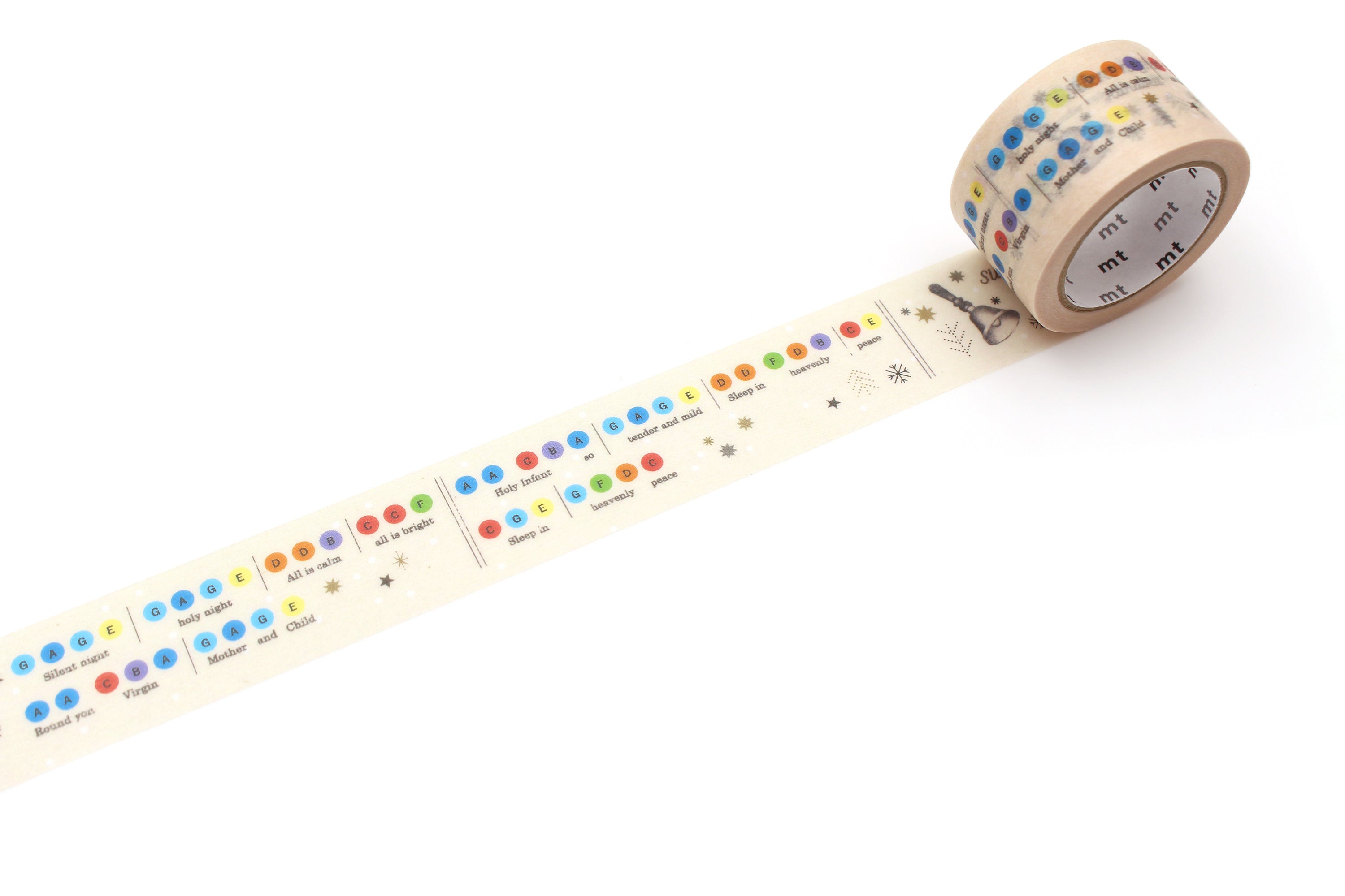 mt Christmas - Hand Bell - 24mm Washi Tape