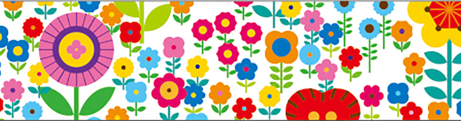 mt ex - Mini Flower Garden - 15mm Washi Tape