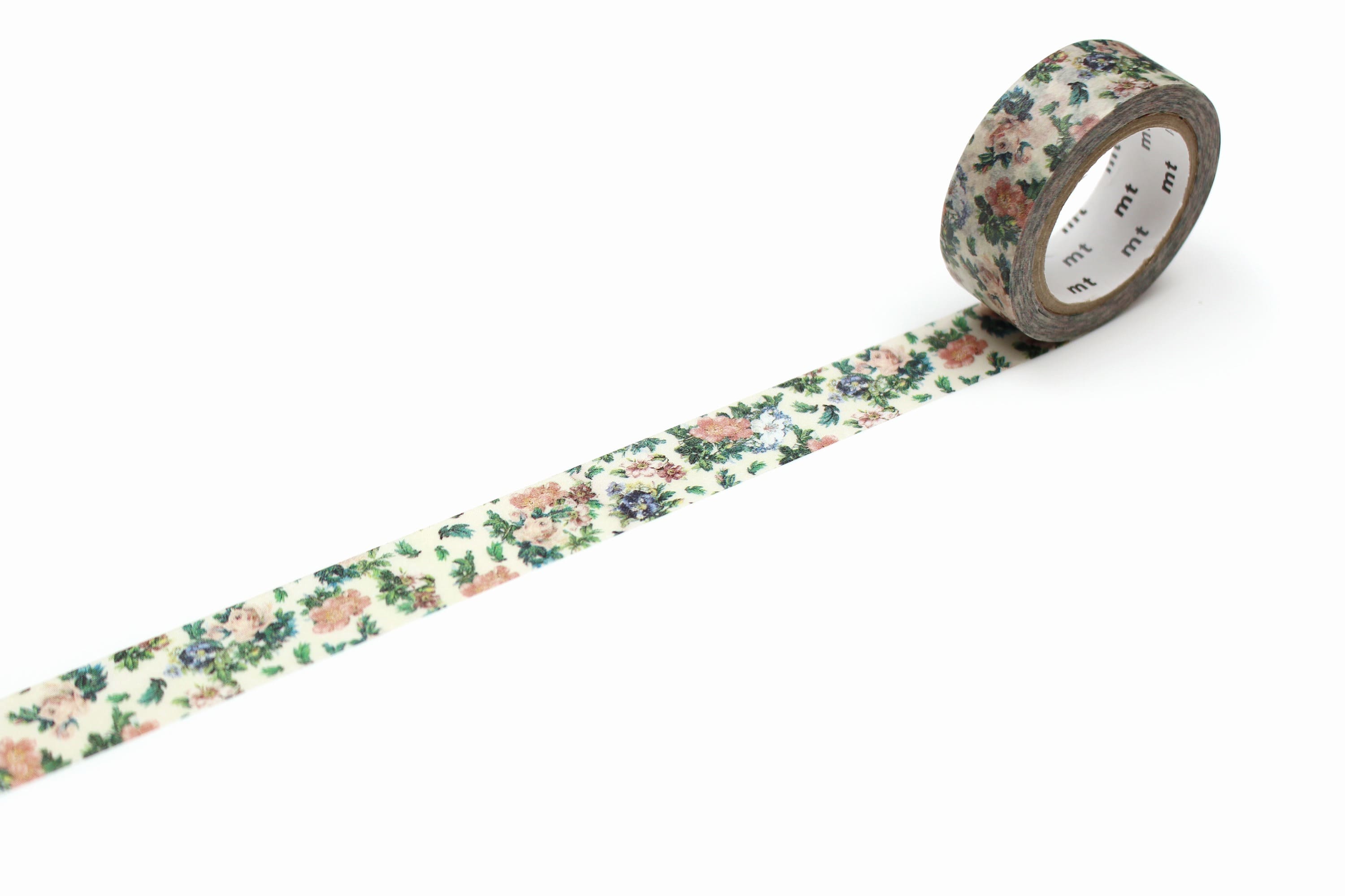 mt ex - Mini Flower Botanical Art - 15mm Washi Tape