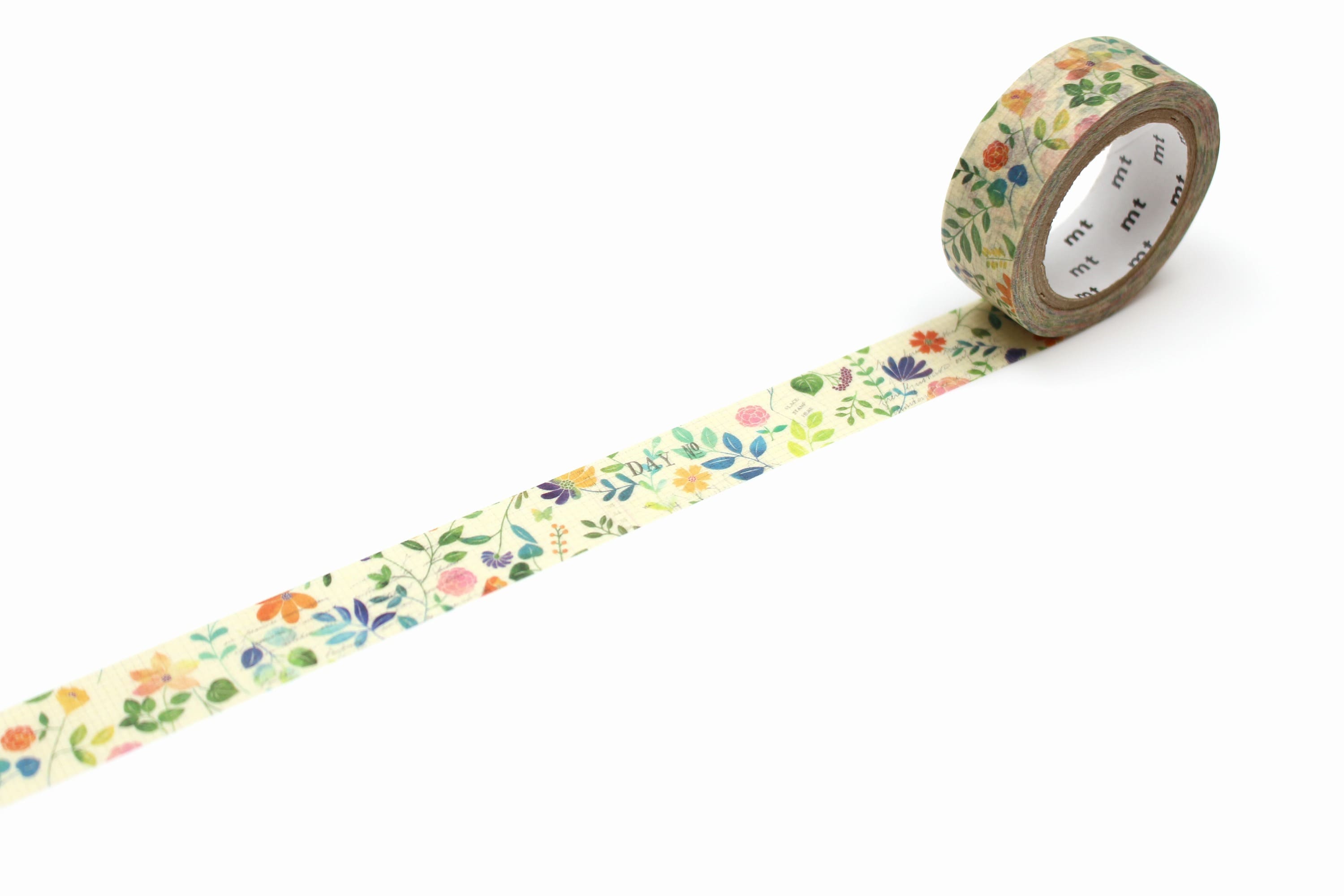 mt ex - Watercolour Flower - 15mm Washi Tape