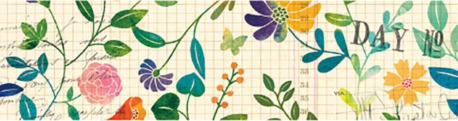 mt ex - Watercolour Flower - 15mm Washi Tape