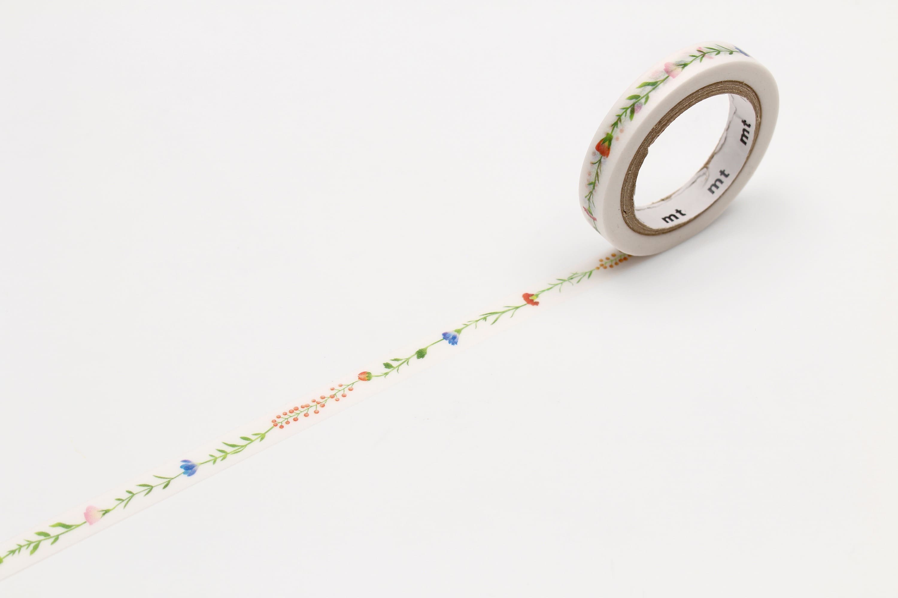 mt ex - Flower Line - 7mm Washi Tape