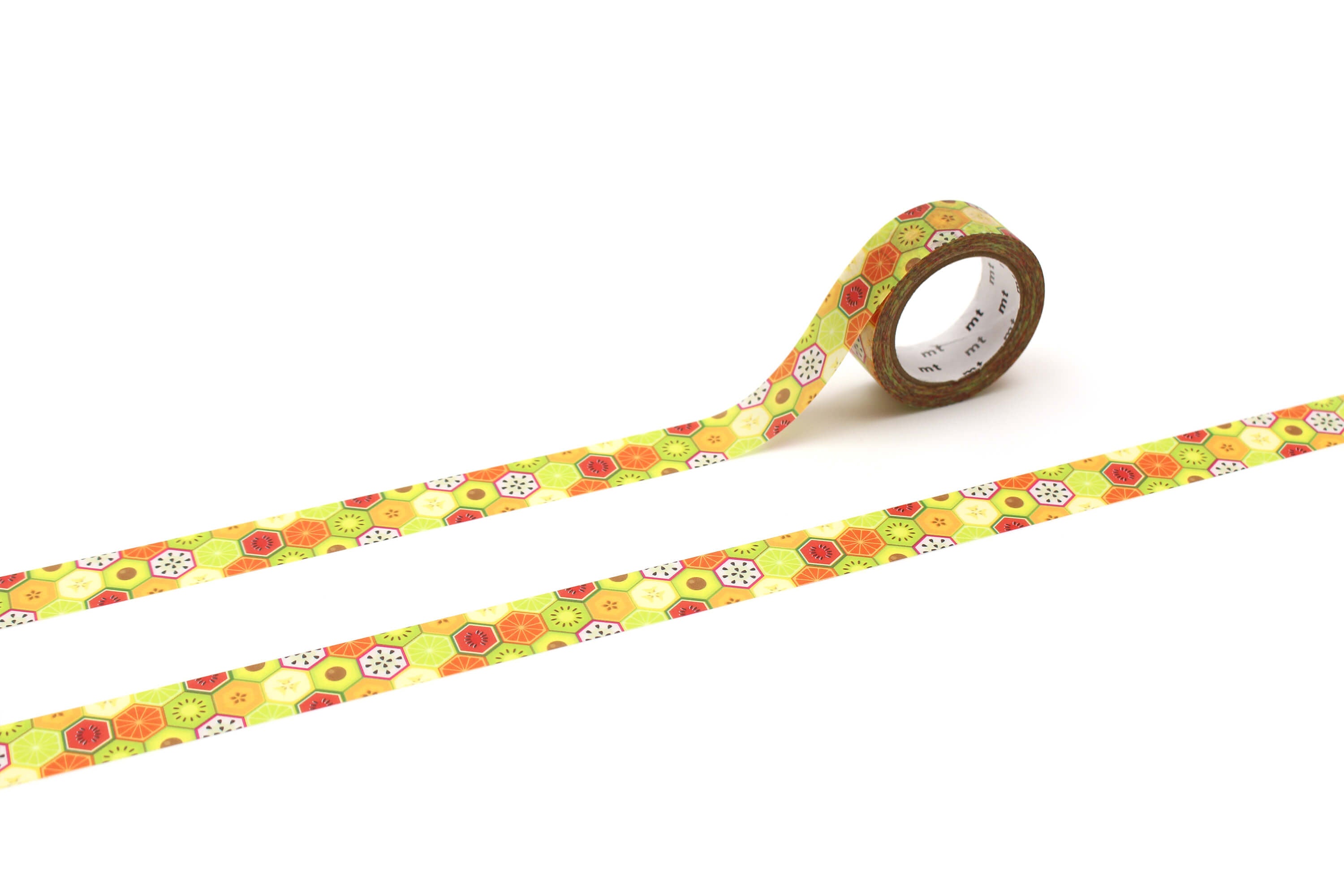 mt Ex - Hexagon Fruits - 15mm Washi Tape