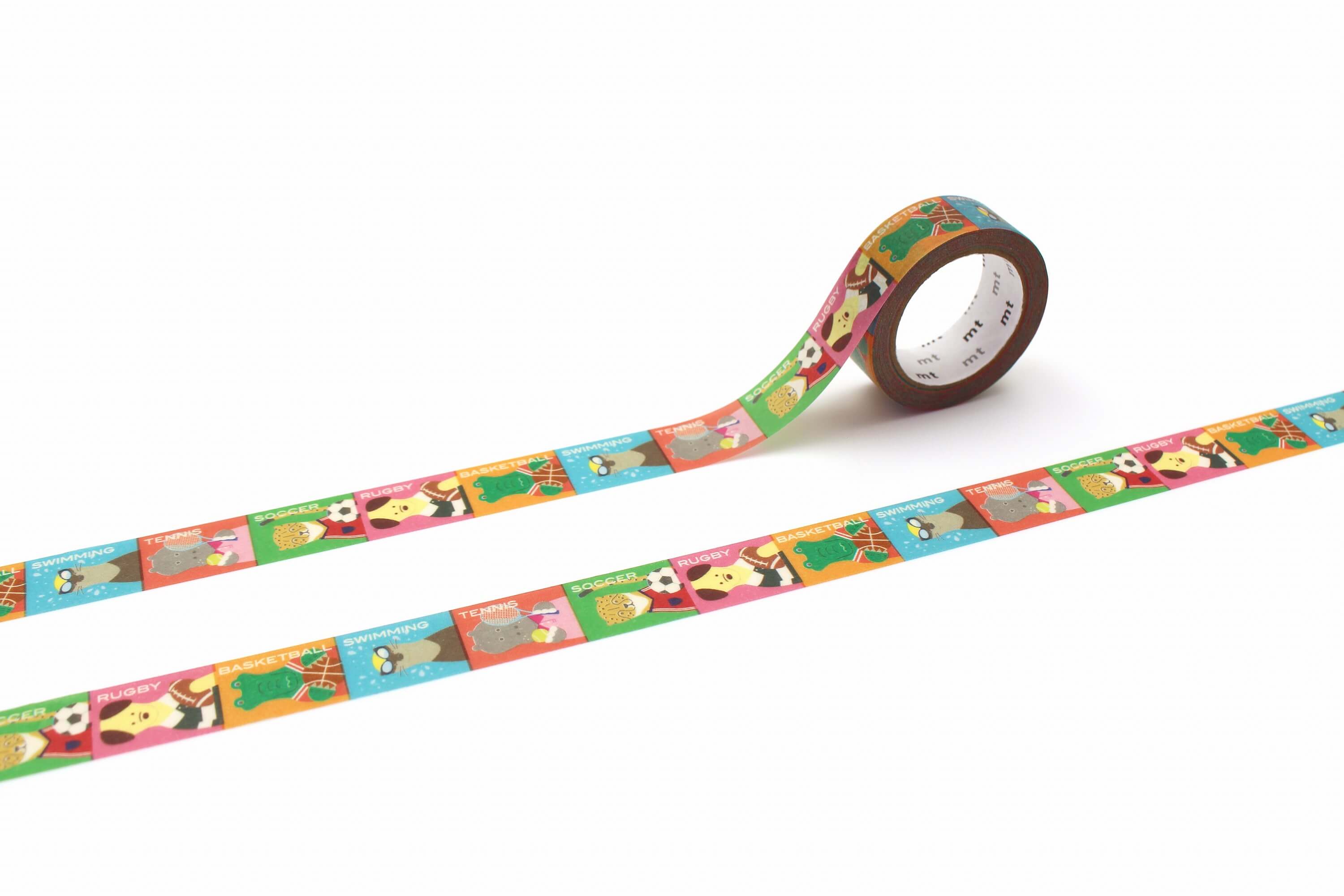 mt Ex - Animals x Sports - 15mm Washi Tape