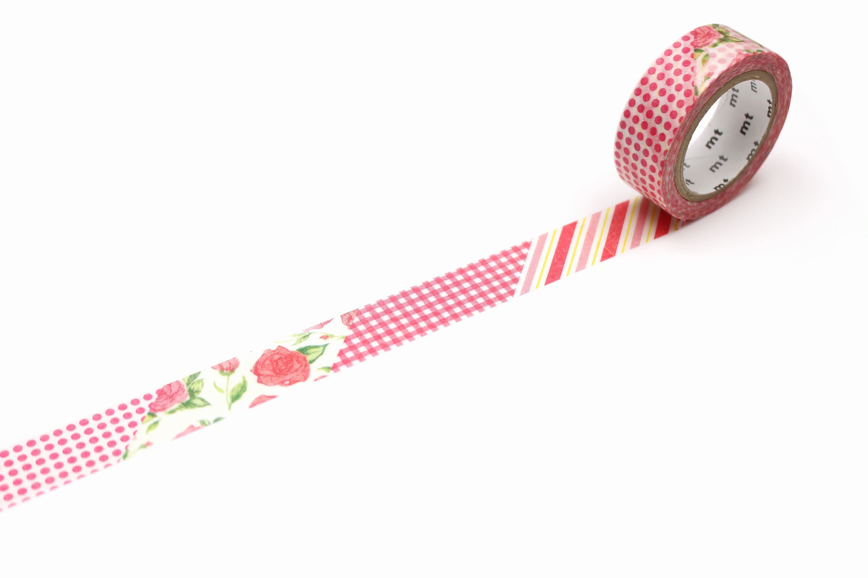 mt ex - Flower Red R - 15mm Washi Tape