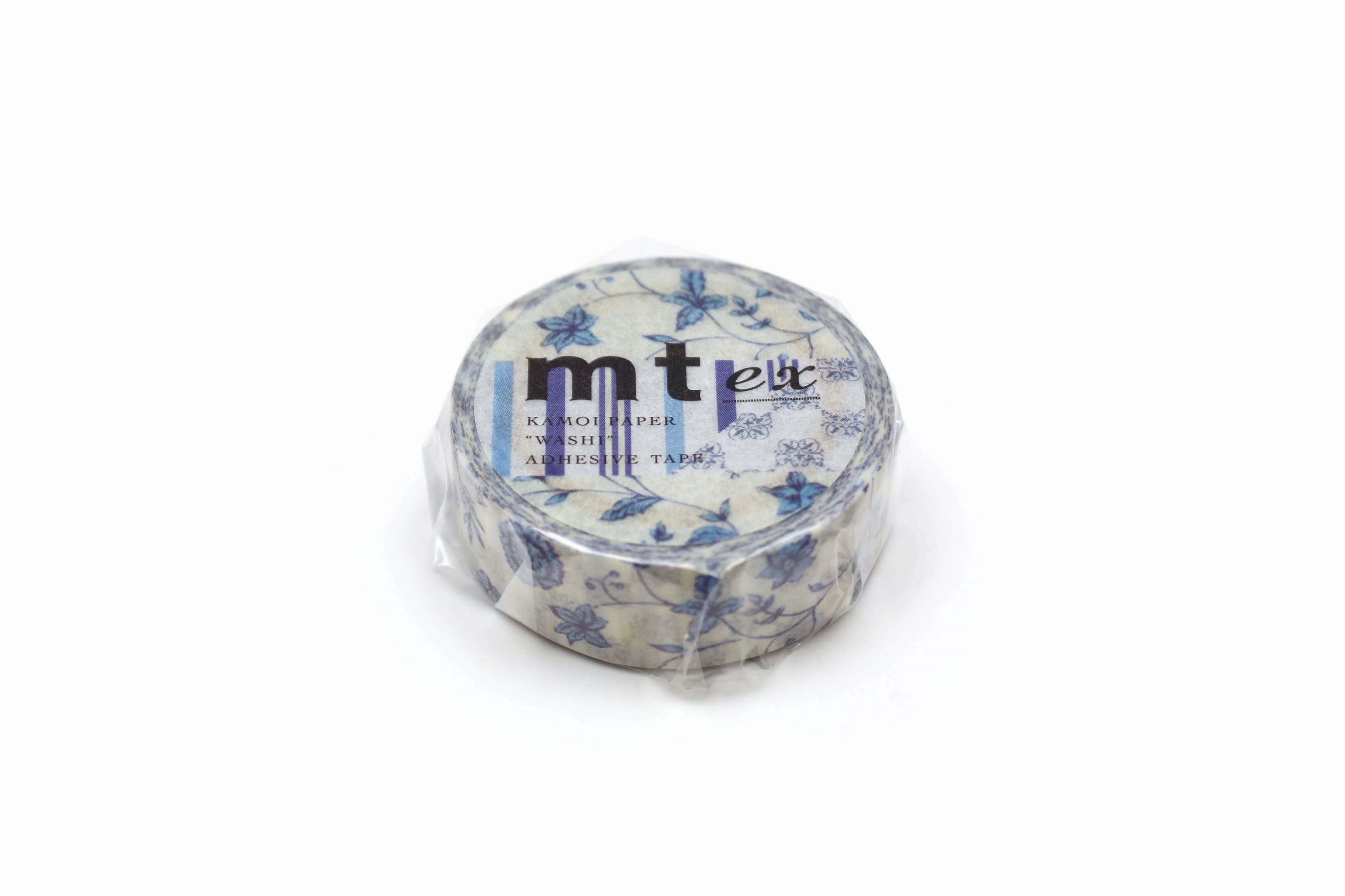 mt ex - Flower Dark Blue R - 15mm Washi Tape