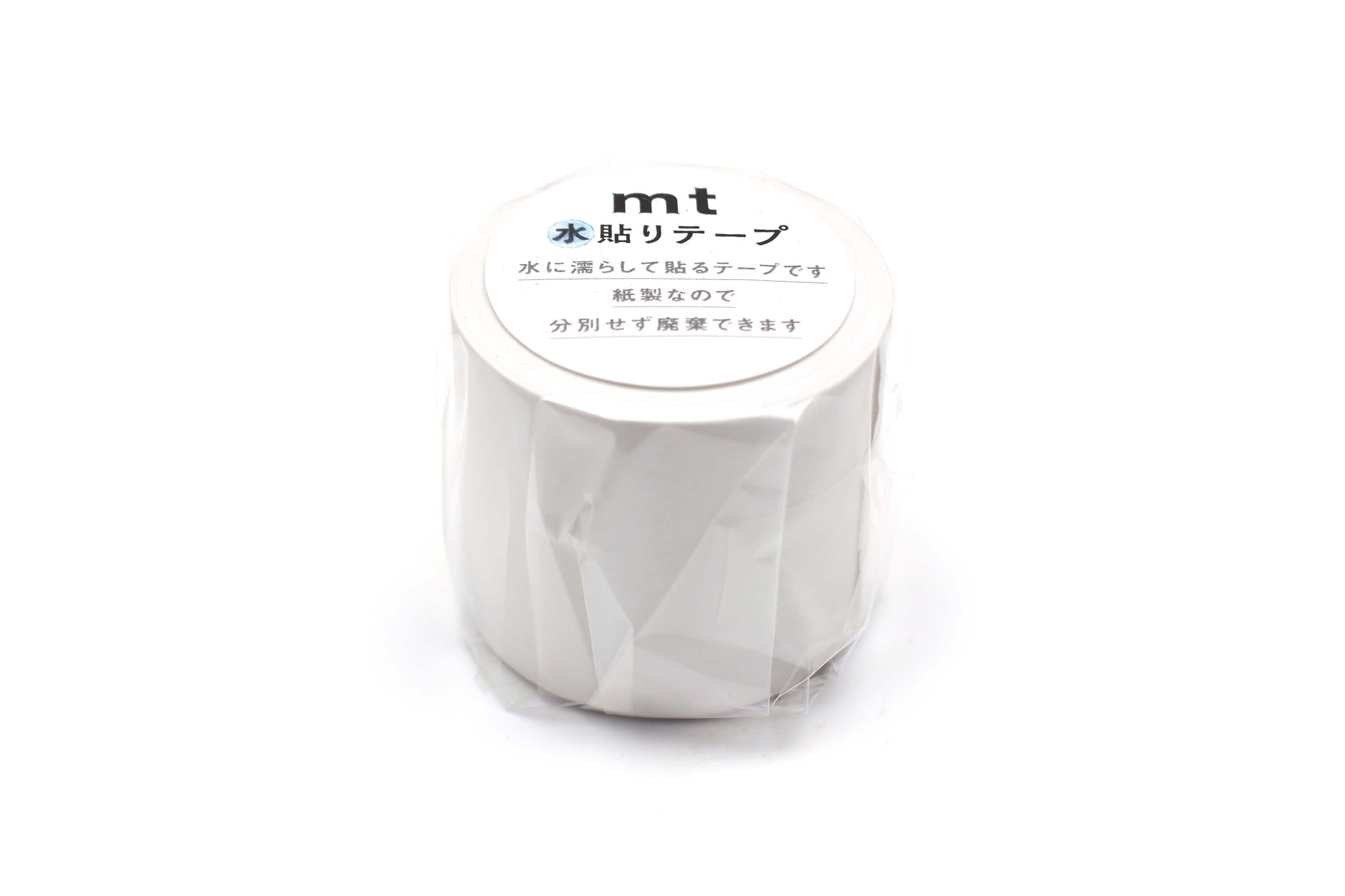 mt Water-Activated Adhesive Tape - White - 45mm Kraft Paper Tape