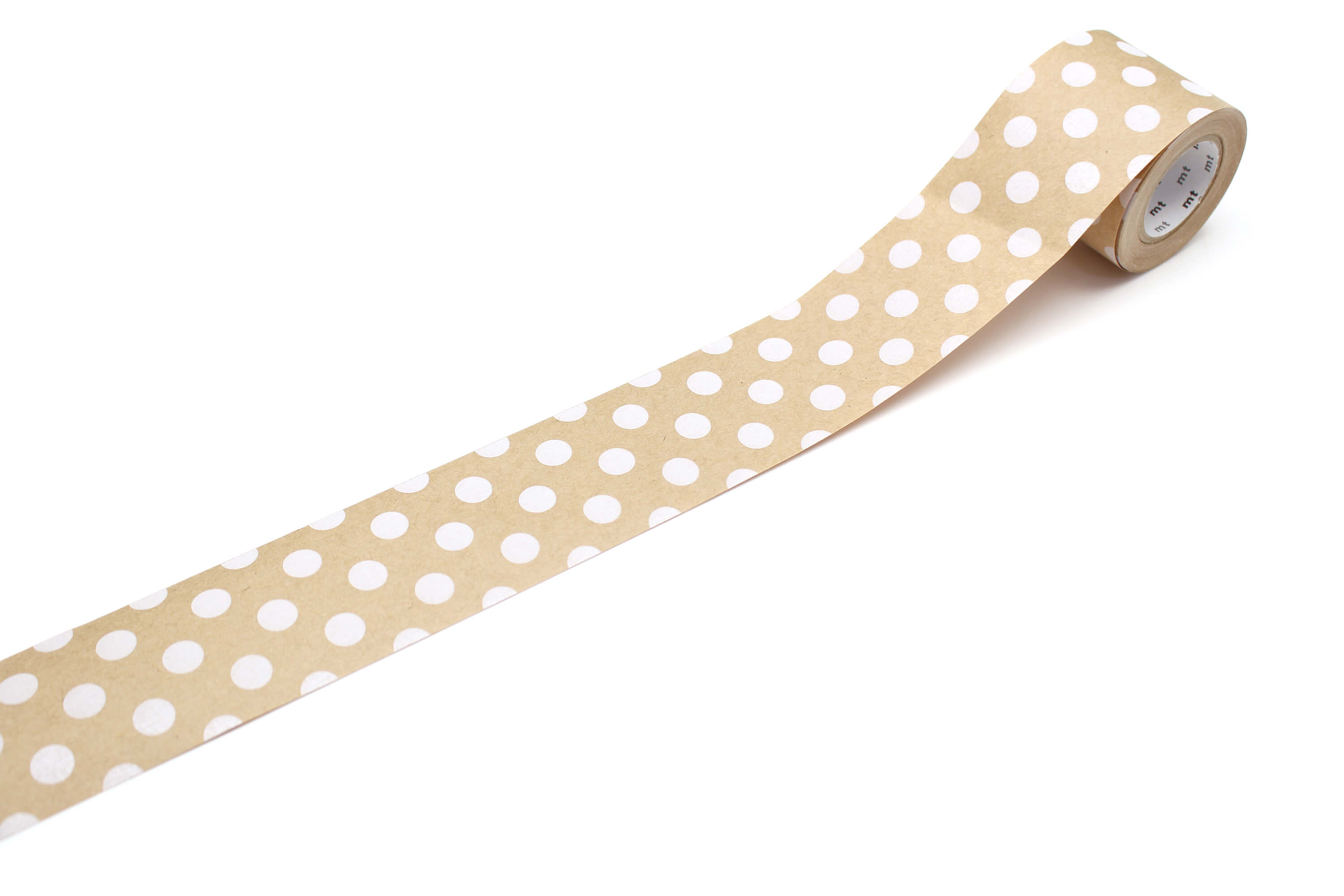 mt Water- Activated Adhesive Tape - Dot White - 45mm Kraft Paper Tape