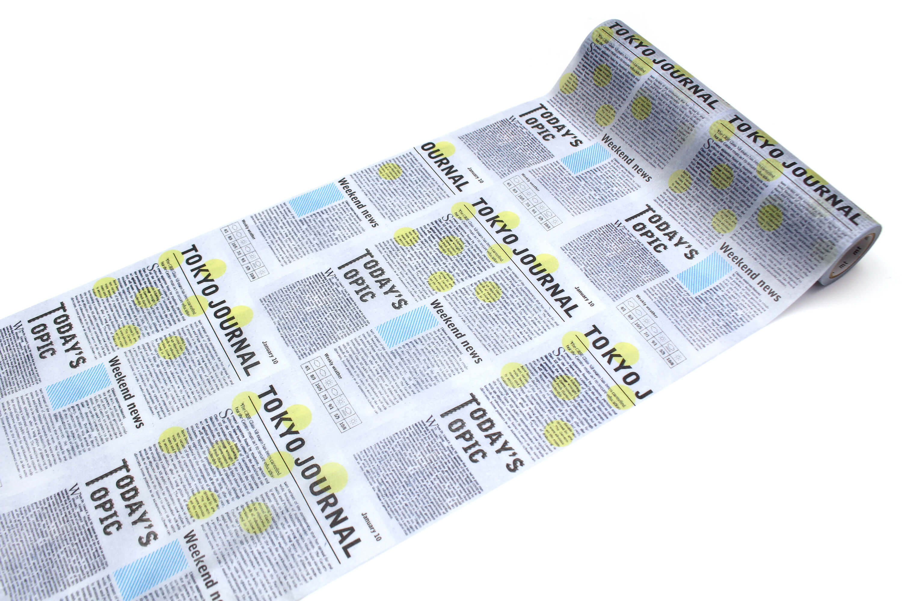 mt Wrap - Newspaper - 220mm Washi Gift Wrap