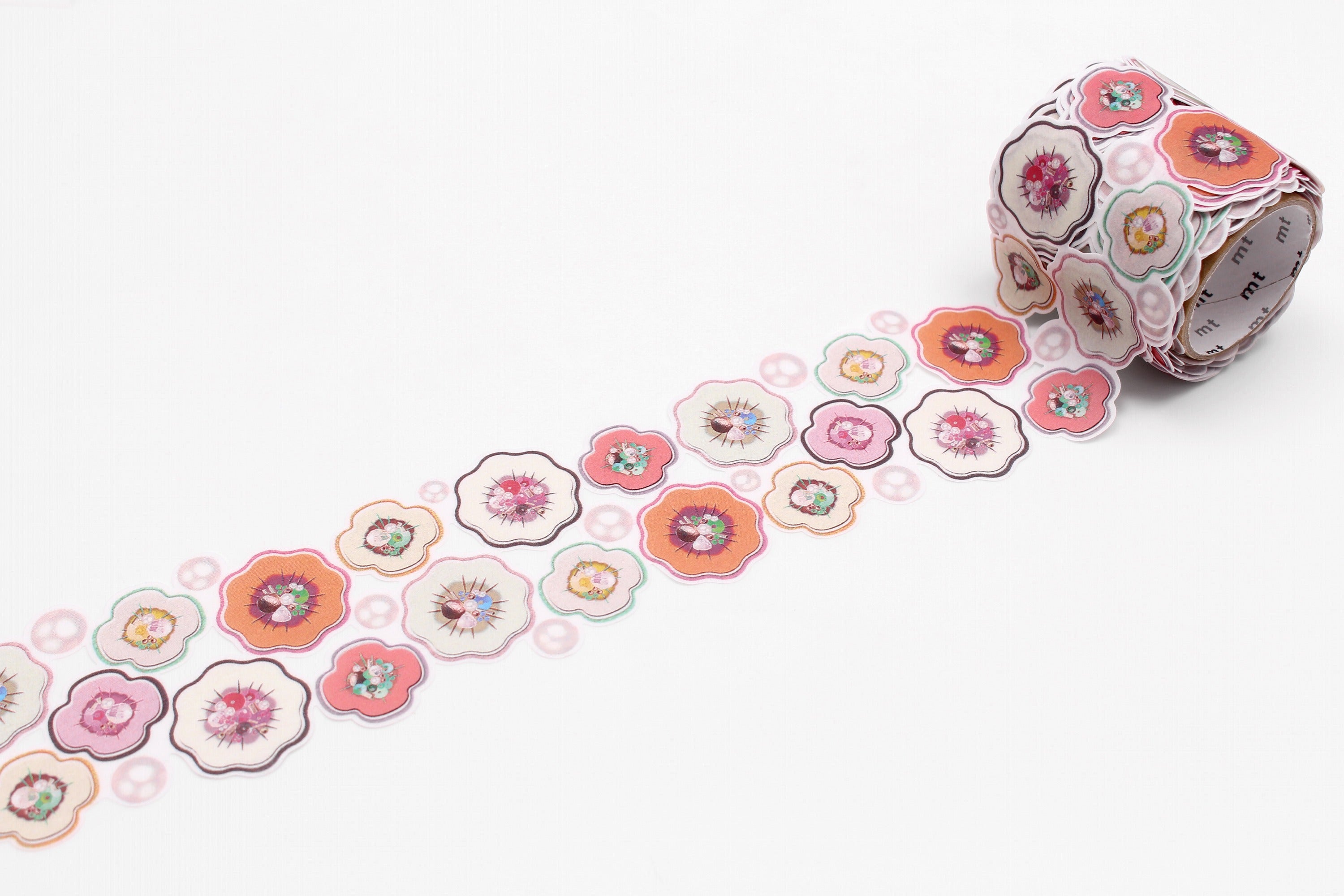 mt fab - Flower and Pearl - 45mm Washi Tape