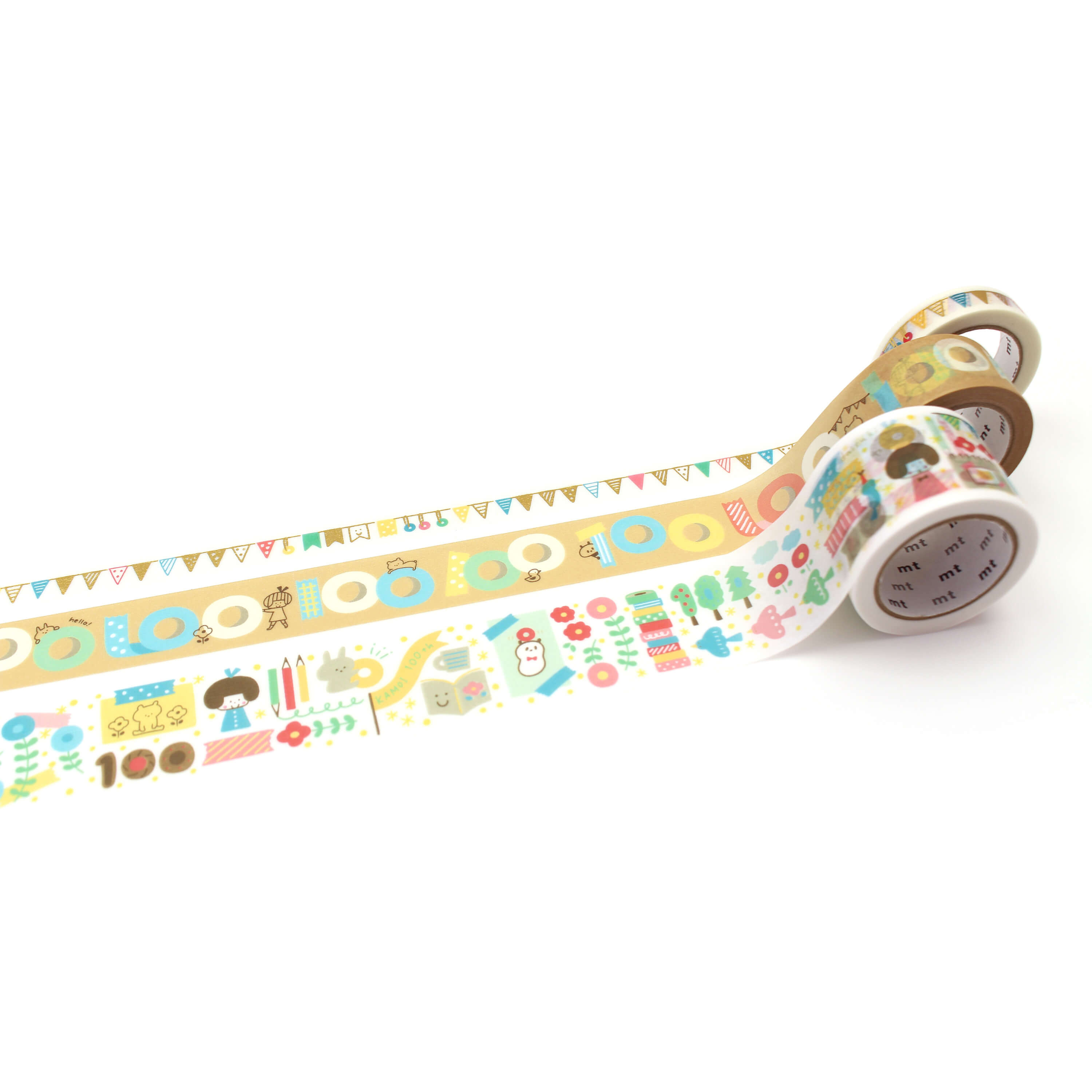 mt Gift Box set of 3 - Mizutama 100th Anniversary Set - Washi Tape