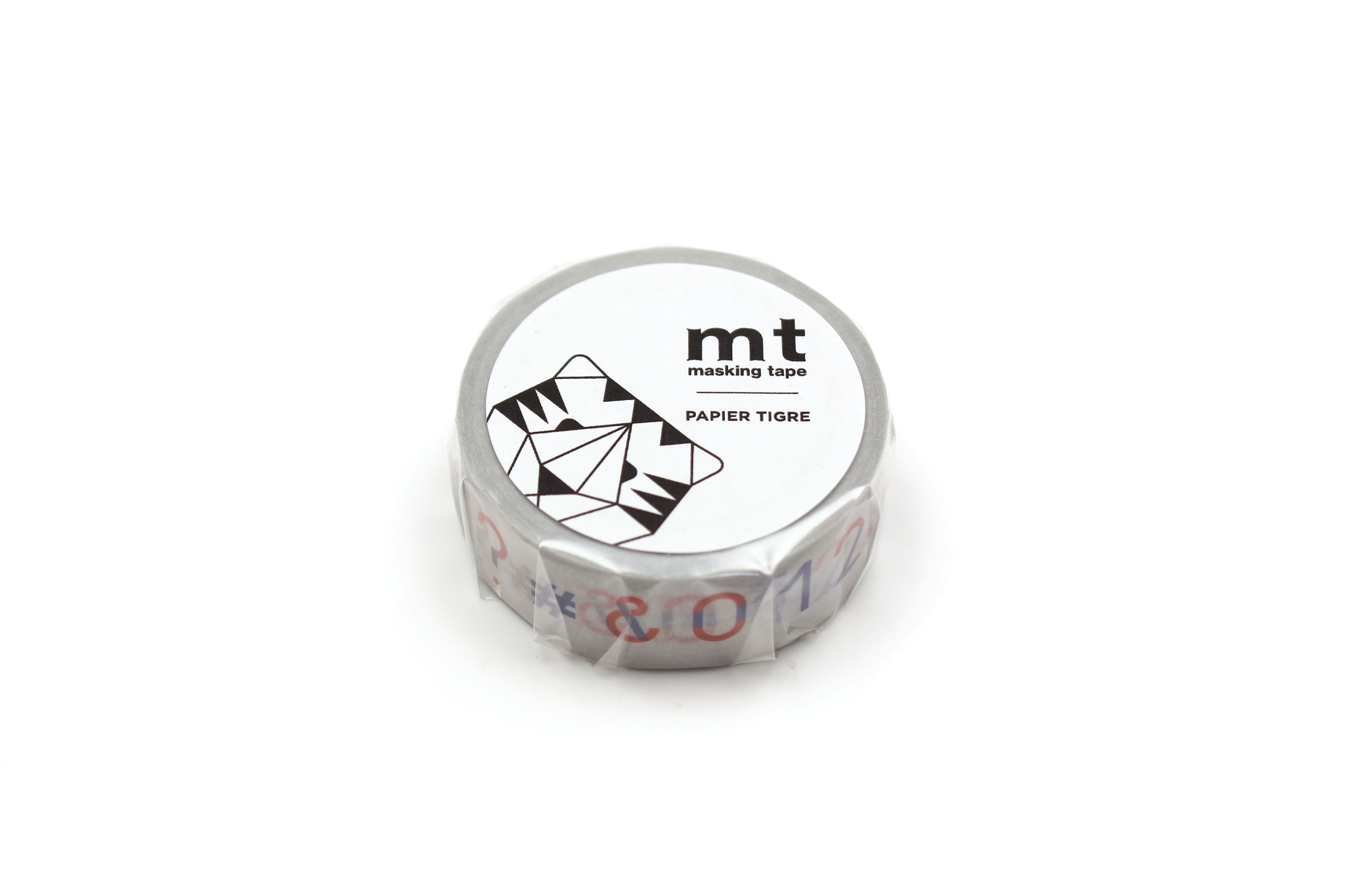 mt x PAPIER TIGRE - Le Numéros - 15mm Washi Tape