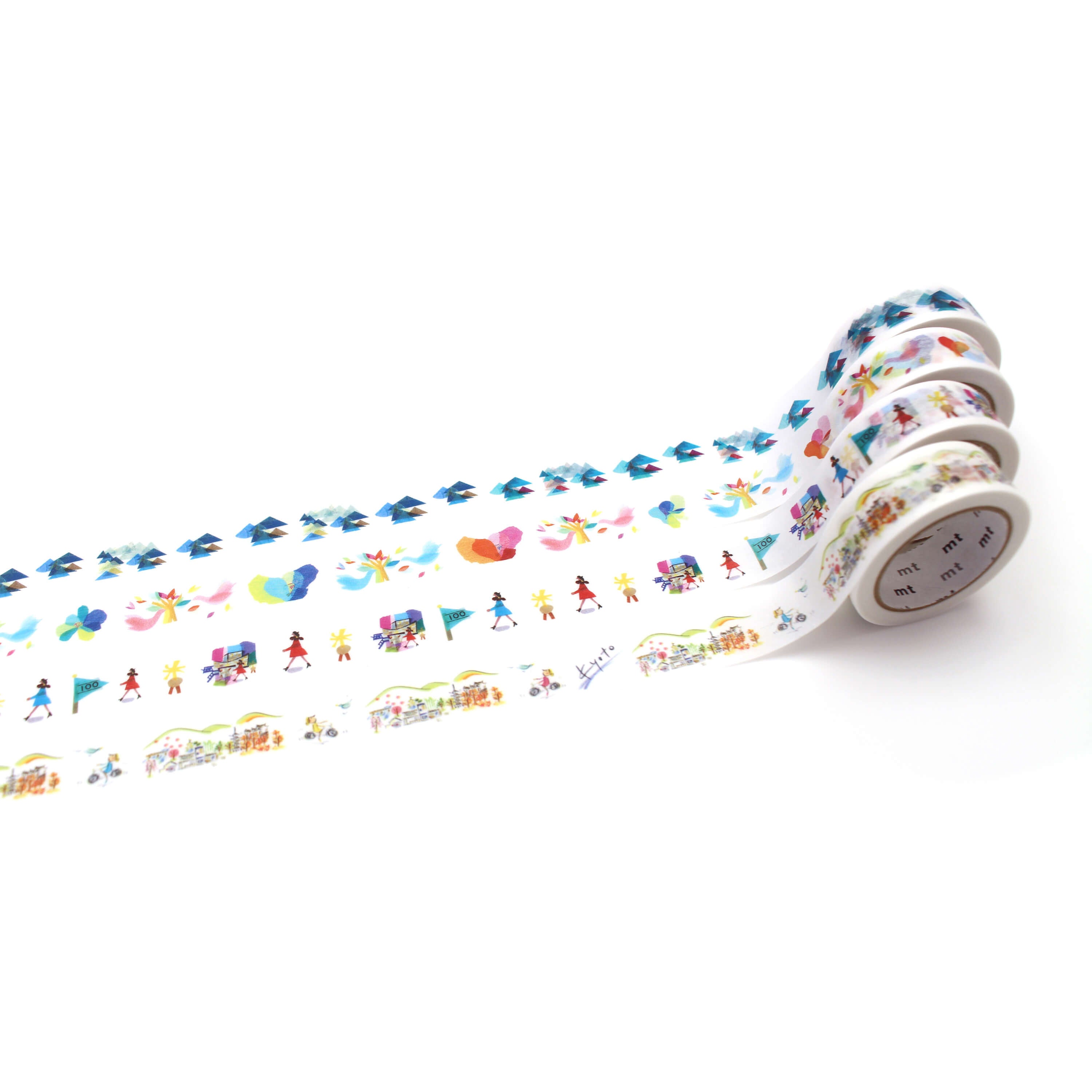 mt Gift Box set of 4 - Petit à petit 100th Anniversary Set - 15mm- Washi Tape