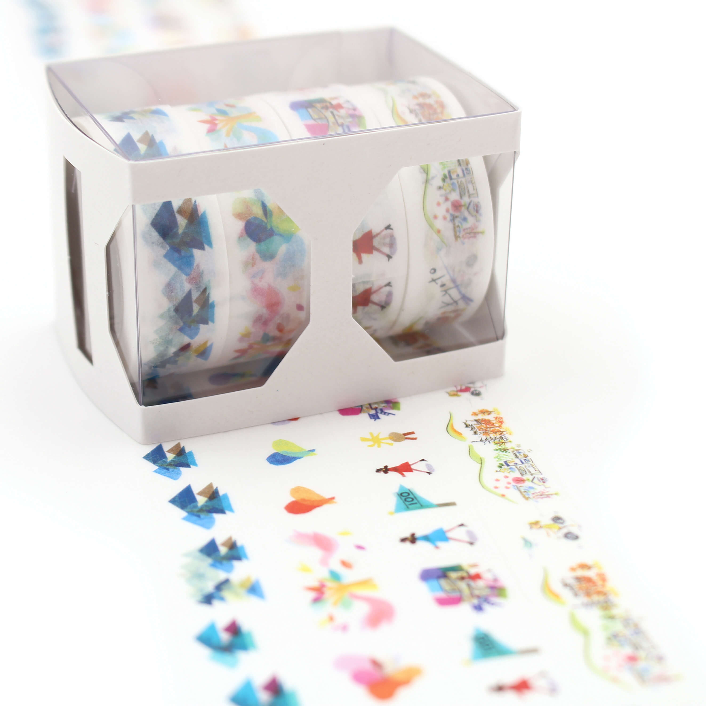 mt Gift Box set of 4 - Petit à petit 100th Anniversary Set - 15mm- Washi Tape