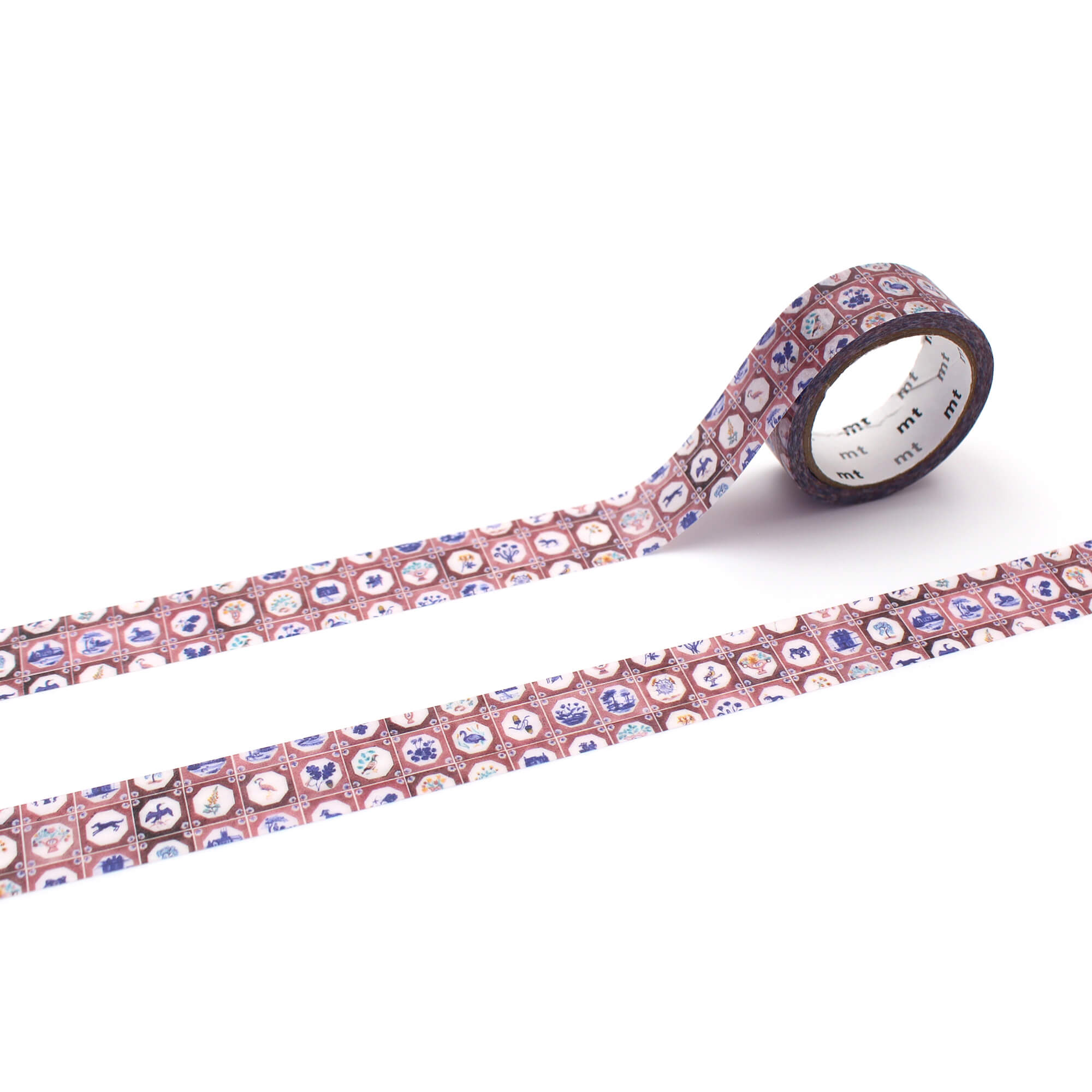 mt x Polly Fern - Tile - 15mm Washi Tape