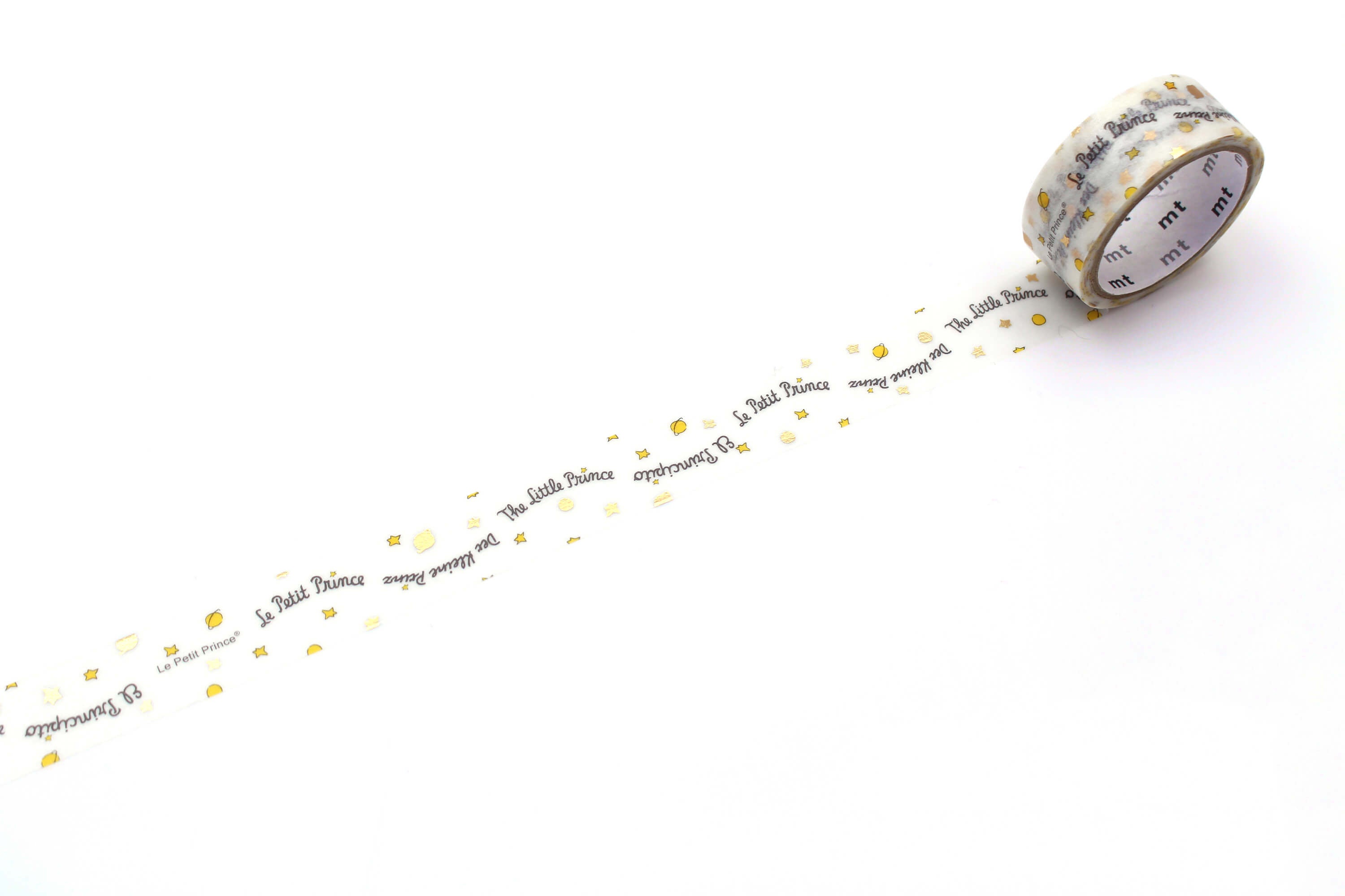 mt x Le Petit Prince Foil Stamping - The Little Prince title wave - 15mm Washi Tape