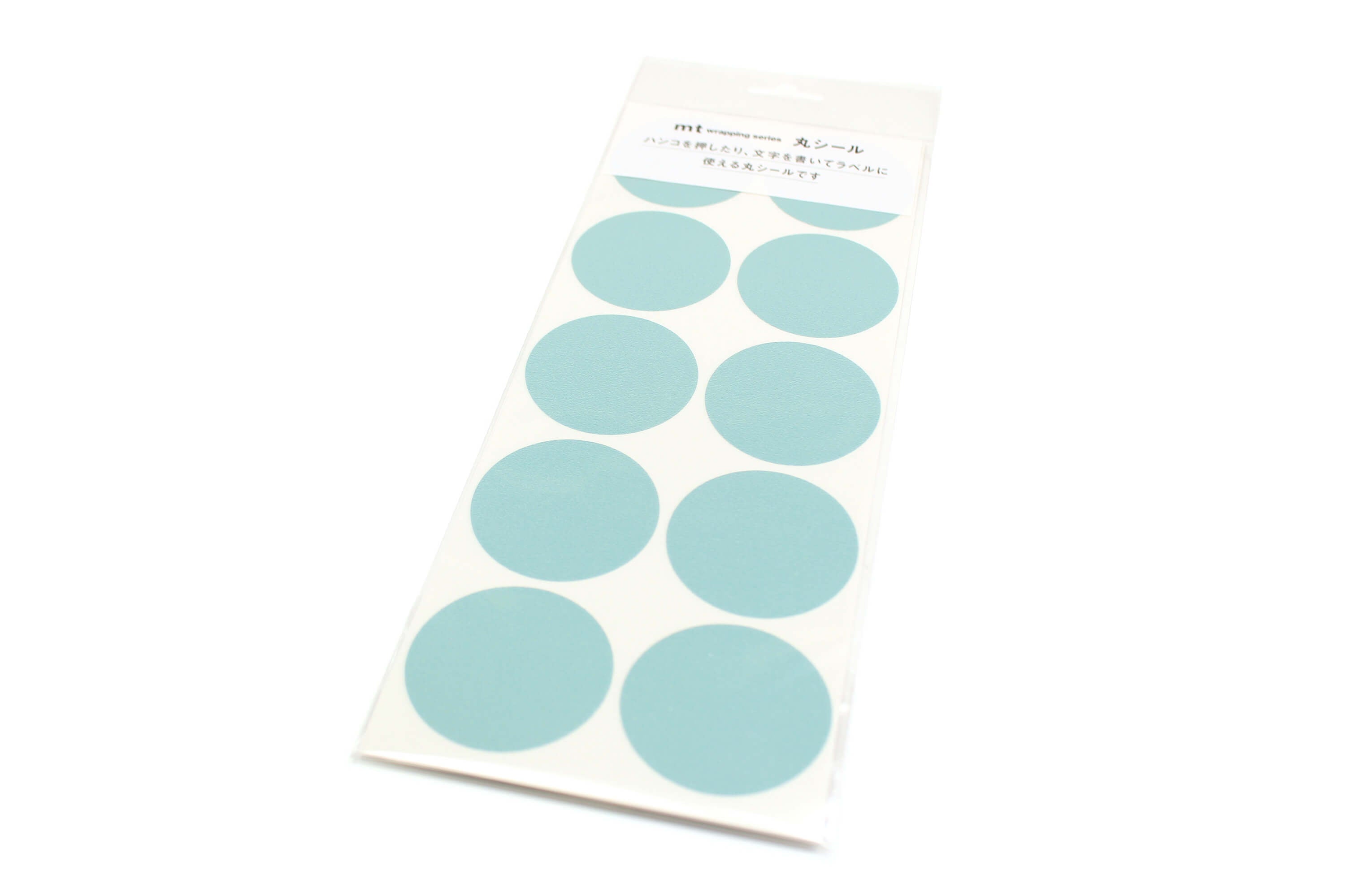 mt Round Sticker - Matte Smoky Mint - 50mm Washi Tape Stickers