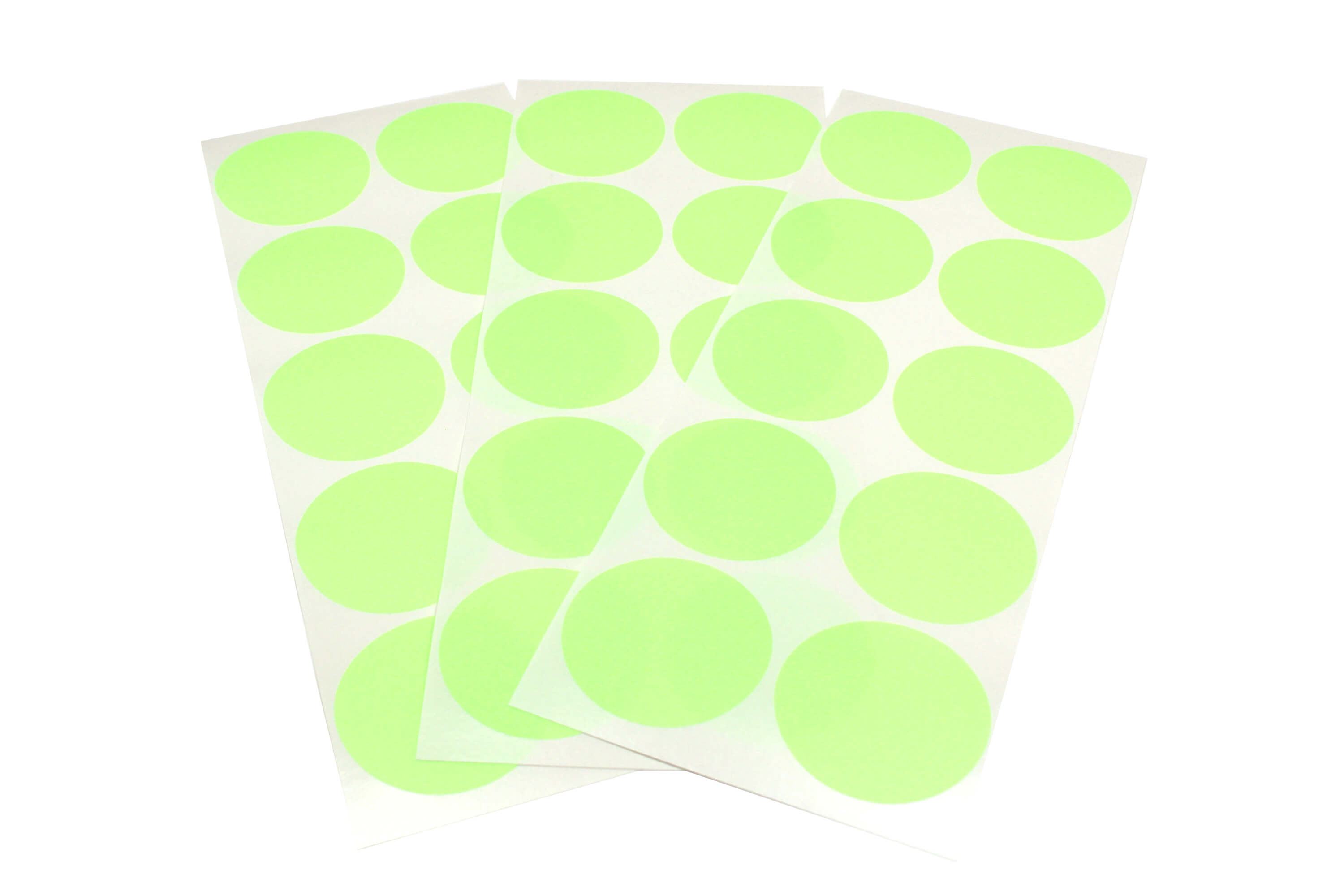 mt Round Sticker - Shocking Green - 50mm Washi Tape Stickers