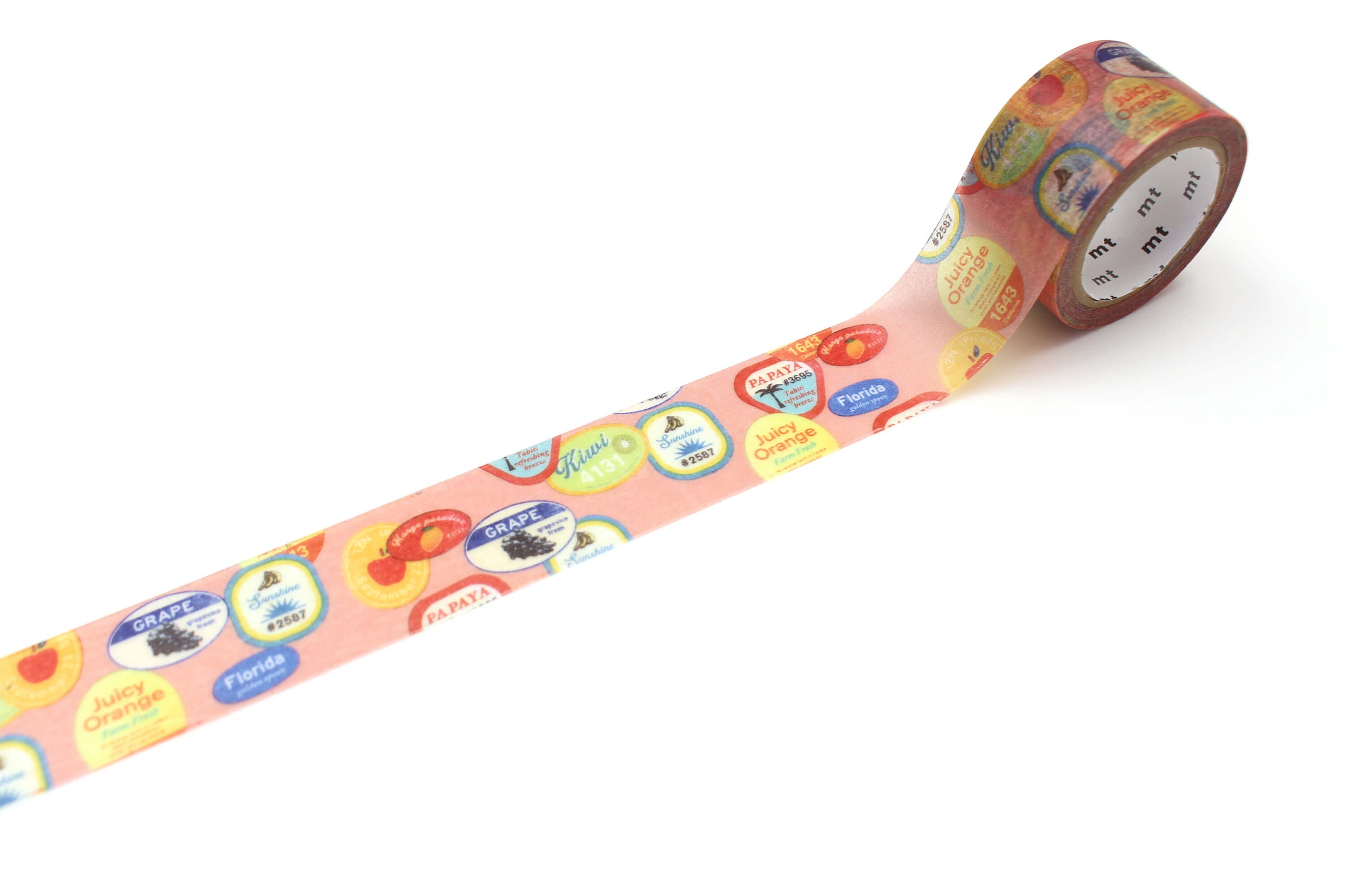 mt fab - Retro Fruit Label - 24mm Washi Tape