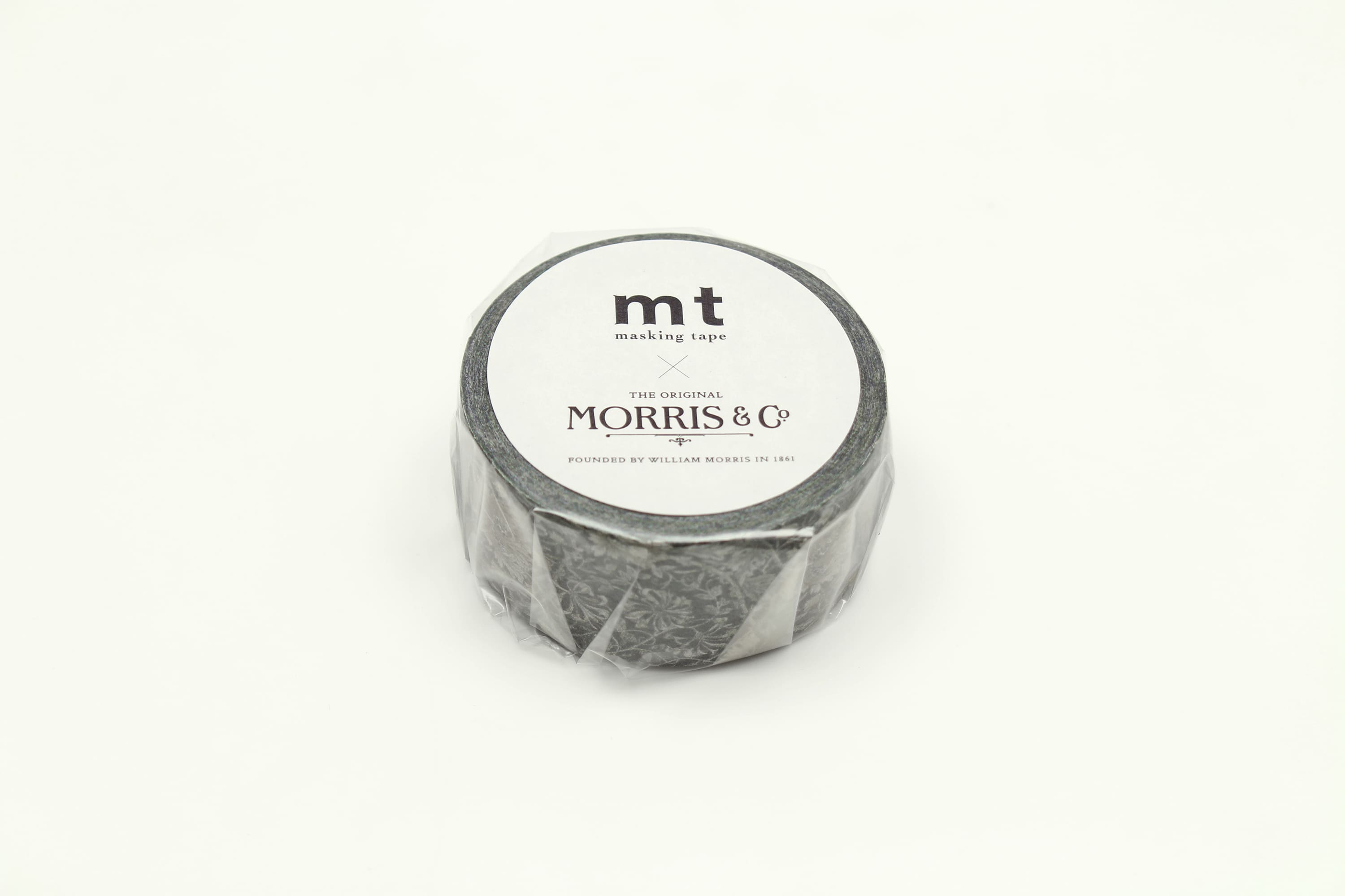 mt x William Morris - Pure Honeysuckle & Tullip Black Ink - 20mm Washi Tape