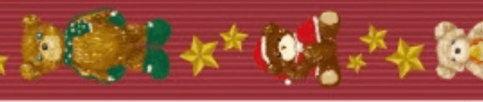 mt Christmas - Teddy Bear - 15mm Washi Tape