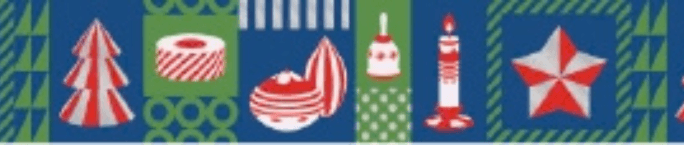 mt Christmas Foil Stamping - Christmas Geometry - 15mm Washi Tape