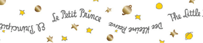 mt x Le Petit Prince Foil Stamping - The Little Prince title wave - 15mm Washi Tape