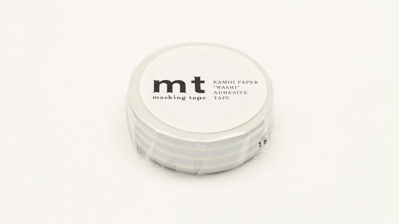mt Basic - Border Silver 2 - 15mm Washi Tape