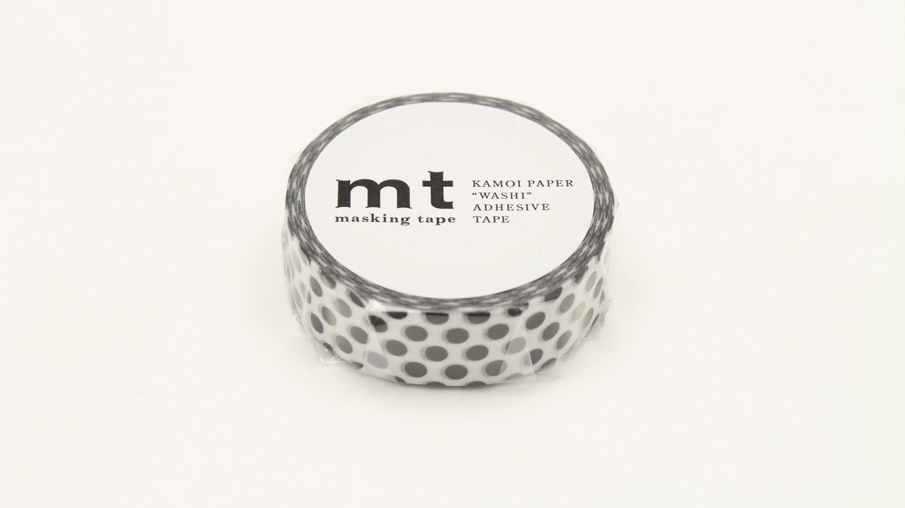 mt Basic - Dot Black 2 - 15mm Washi Tape