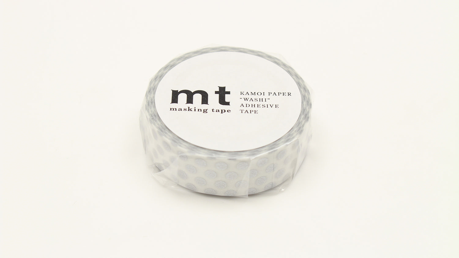 mt Basic - Dot Silver - 15mm Washi Tape