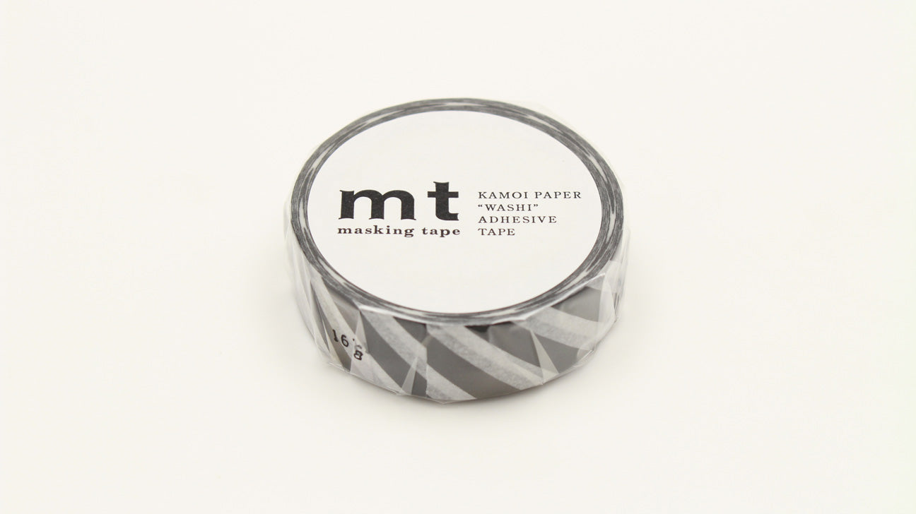 mt Basic - Stripe Black 2 - 15mm Washi Tape