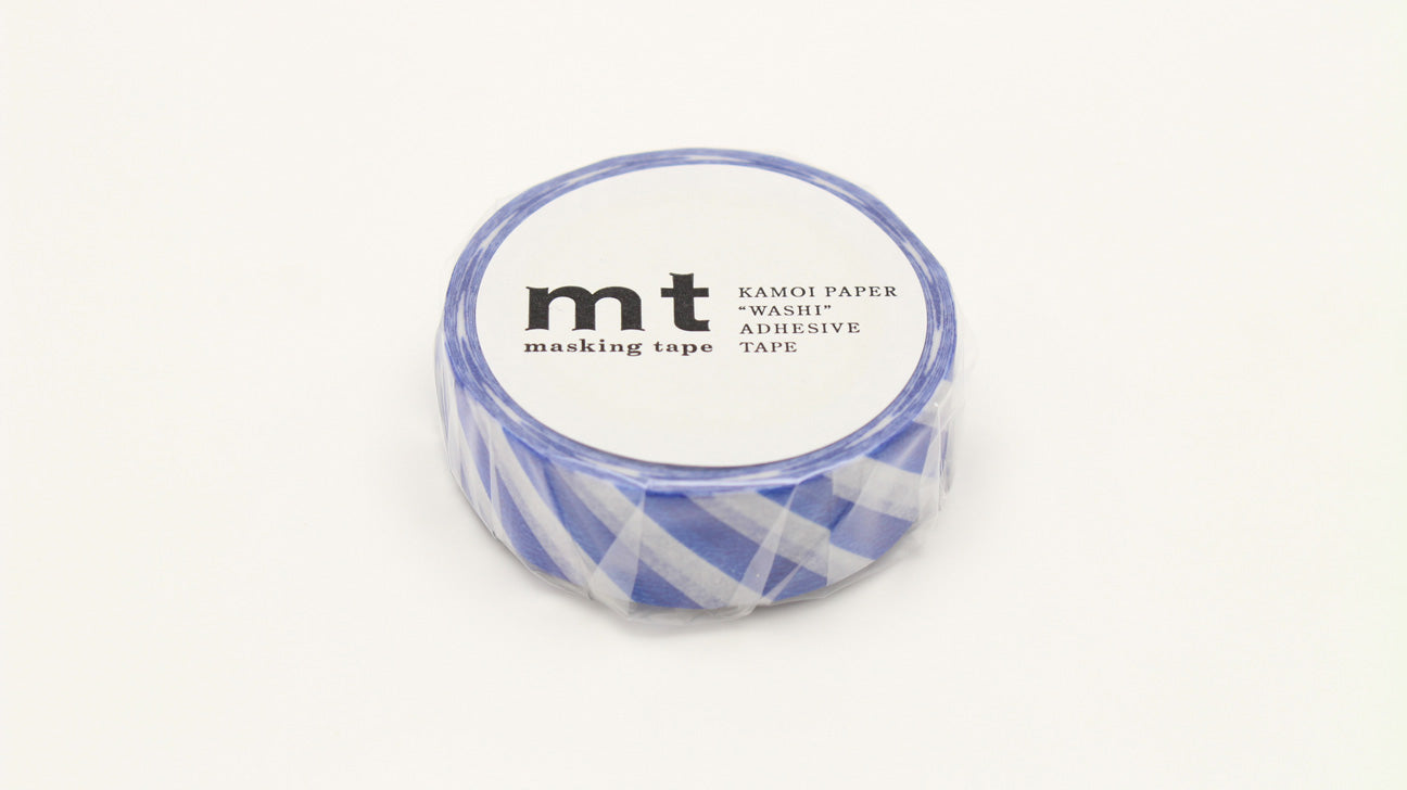 mt Basic - Stripe Blue - 15mm Washi Tape