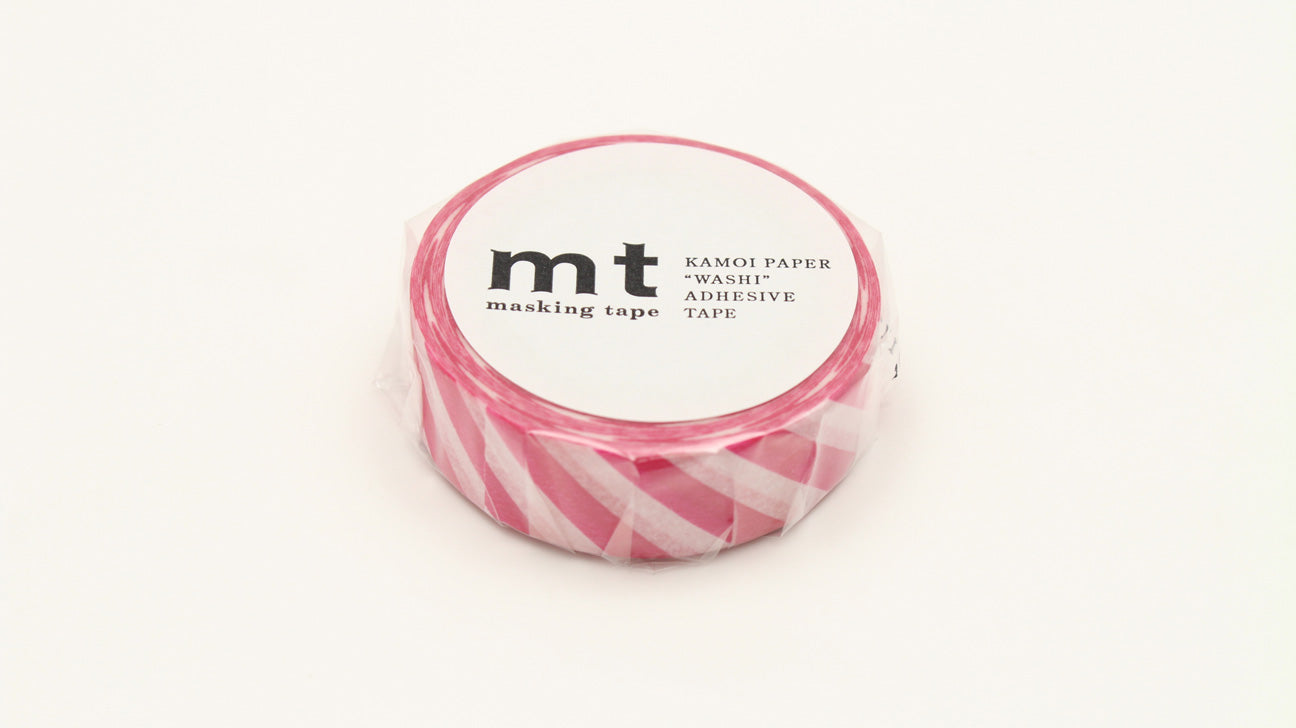 mt Basic - Stripe Magenta - 15mm Washi Tape