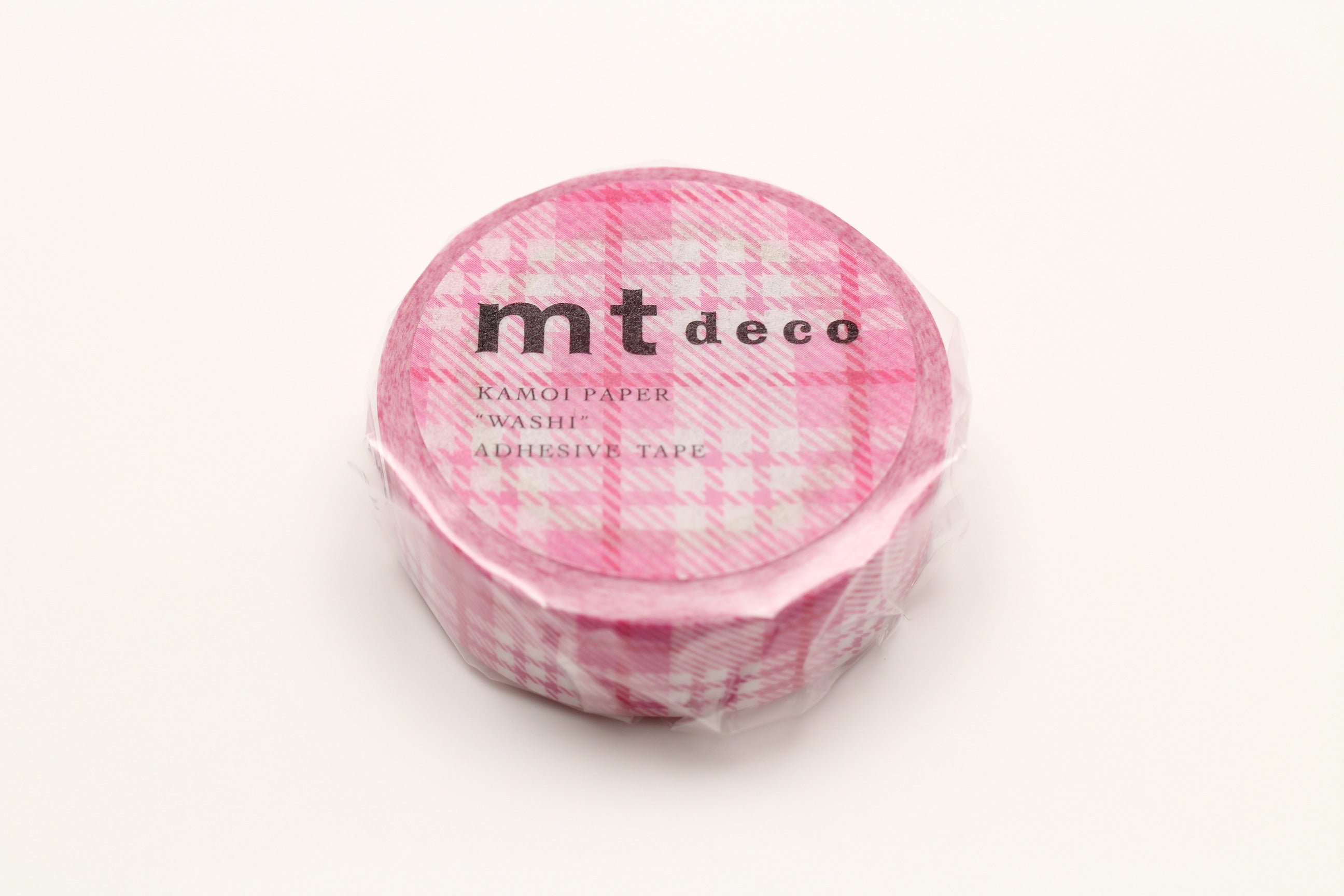 mt Basic - Check Light Pink - 15mm Washi Tape