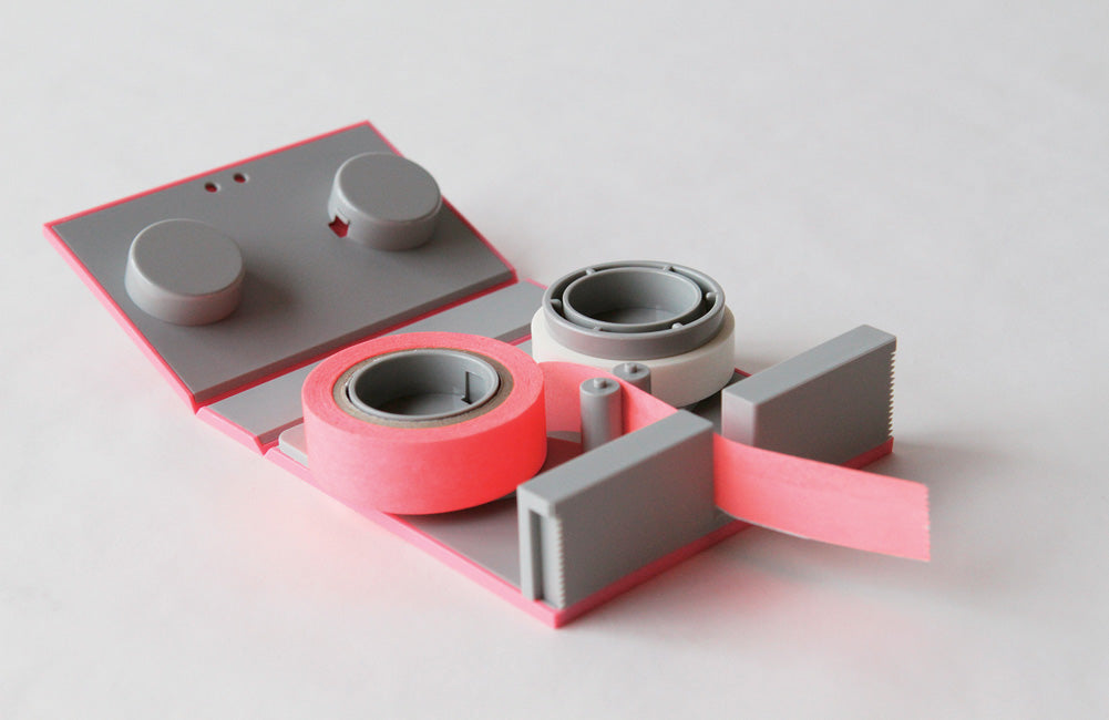 mt Tape Cutter - Twin Cutter Pink x Grey - for 15mm Washi Tape