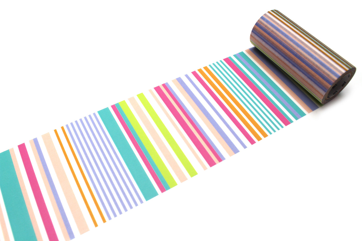 mt Basic - Multi Border Pastel - 100mm Washi Tape