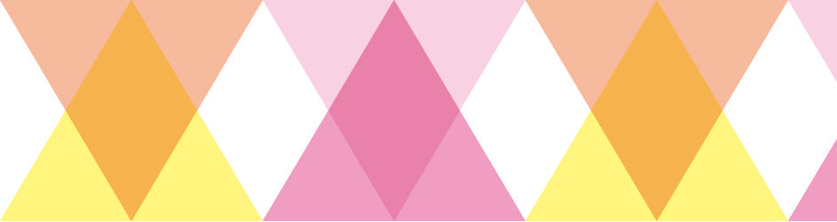 mt Basic - Triangle and Diamond Pink - 100mm Washi Tape